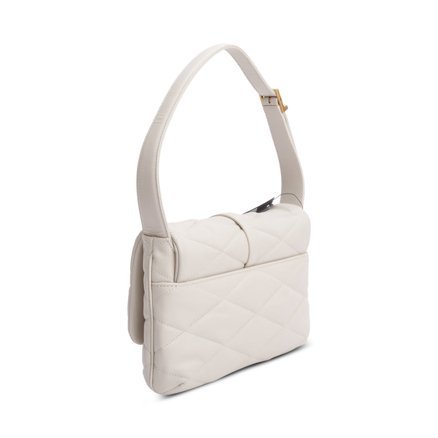 Saint Laurent 2022 Crema Soft Quilted Leather Le 57 Diamond Shoulder Bag