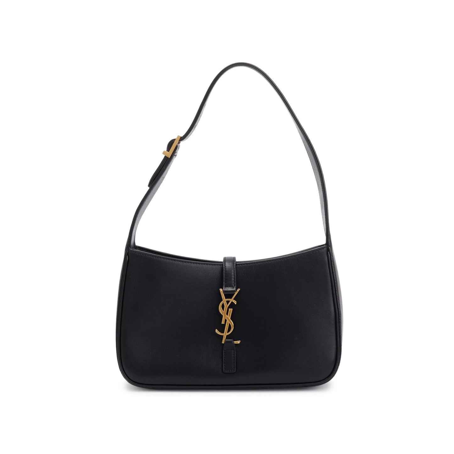 Saint Laurent 2023 Black Calfskin Leather Le 5 a 7 Hobo Bag