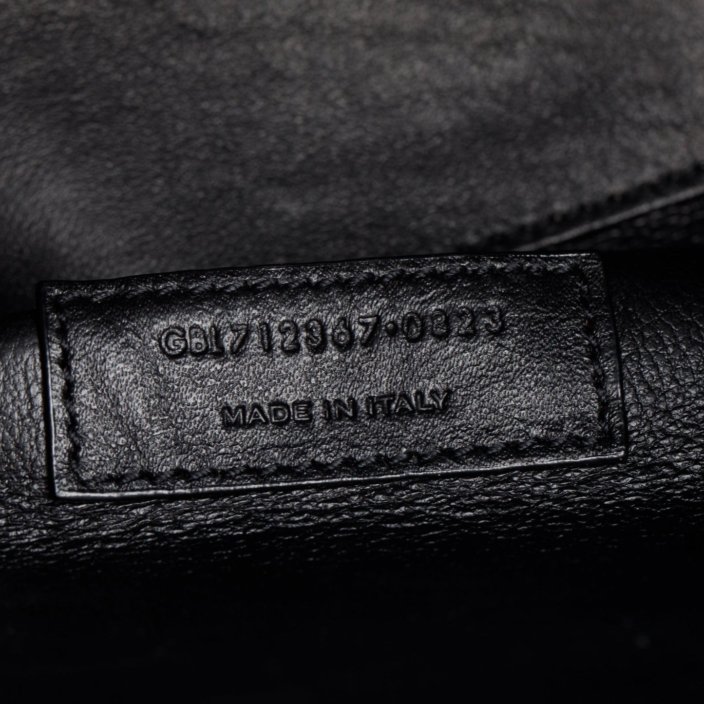 Saint Laurent 2023 Black Croc-Embossed Mini Toy Shopping Tote