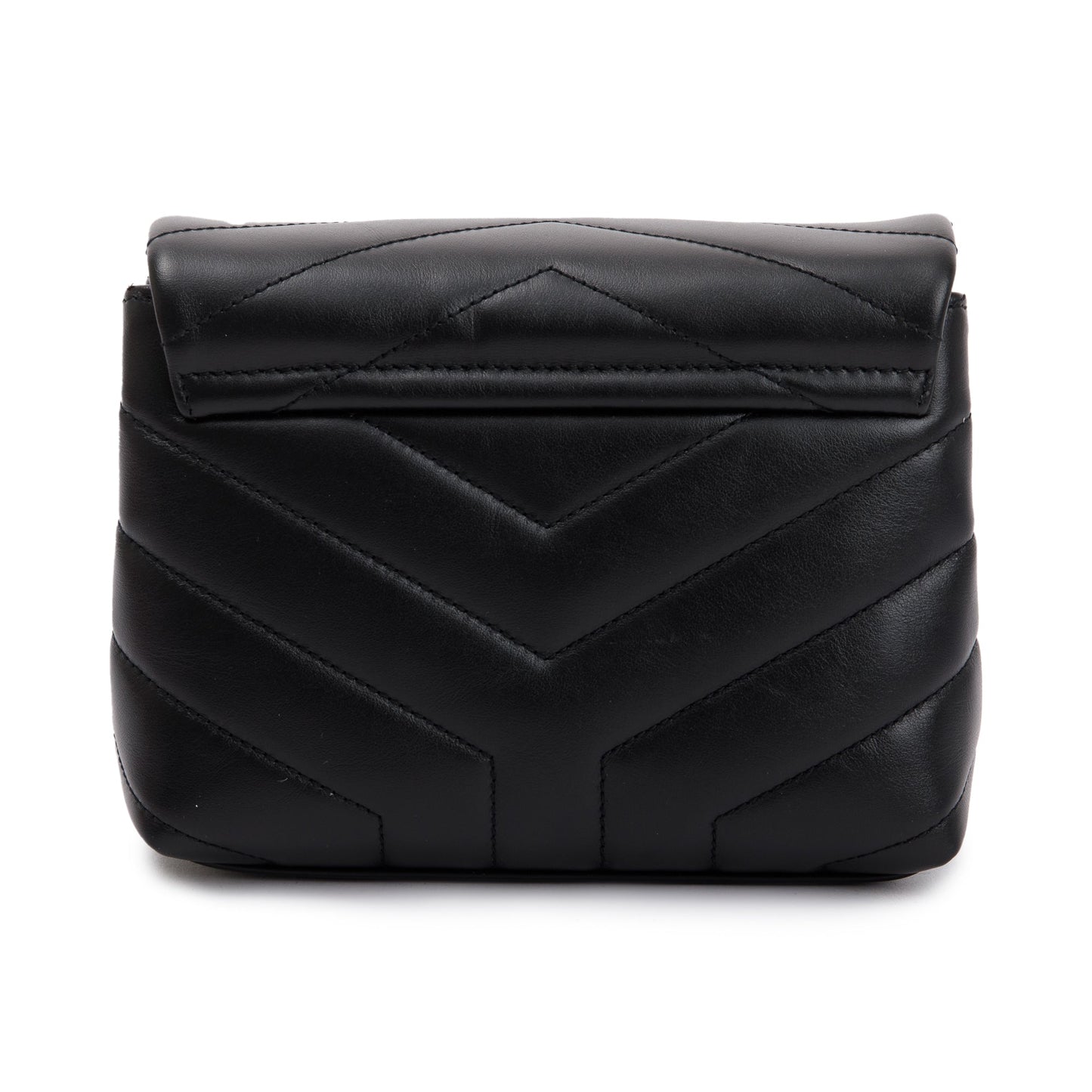 Saint Laurent 2023 Black Monogram Matelasse Toy Loulou Crossbody Bag