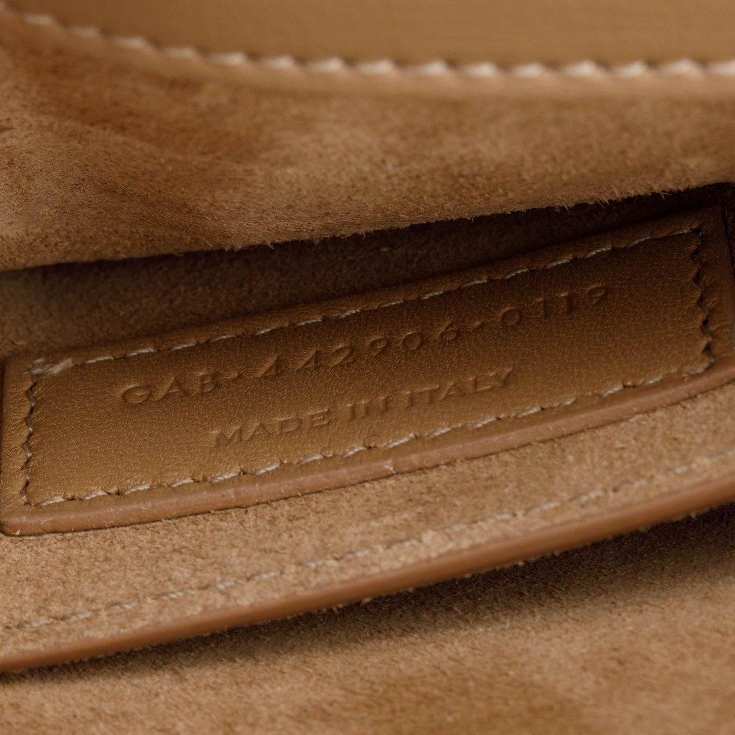 Saint Laurent Beige Calfskin Leather Medium Sunset Shoulder Bag