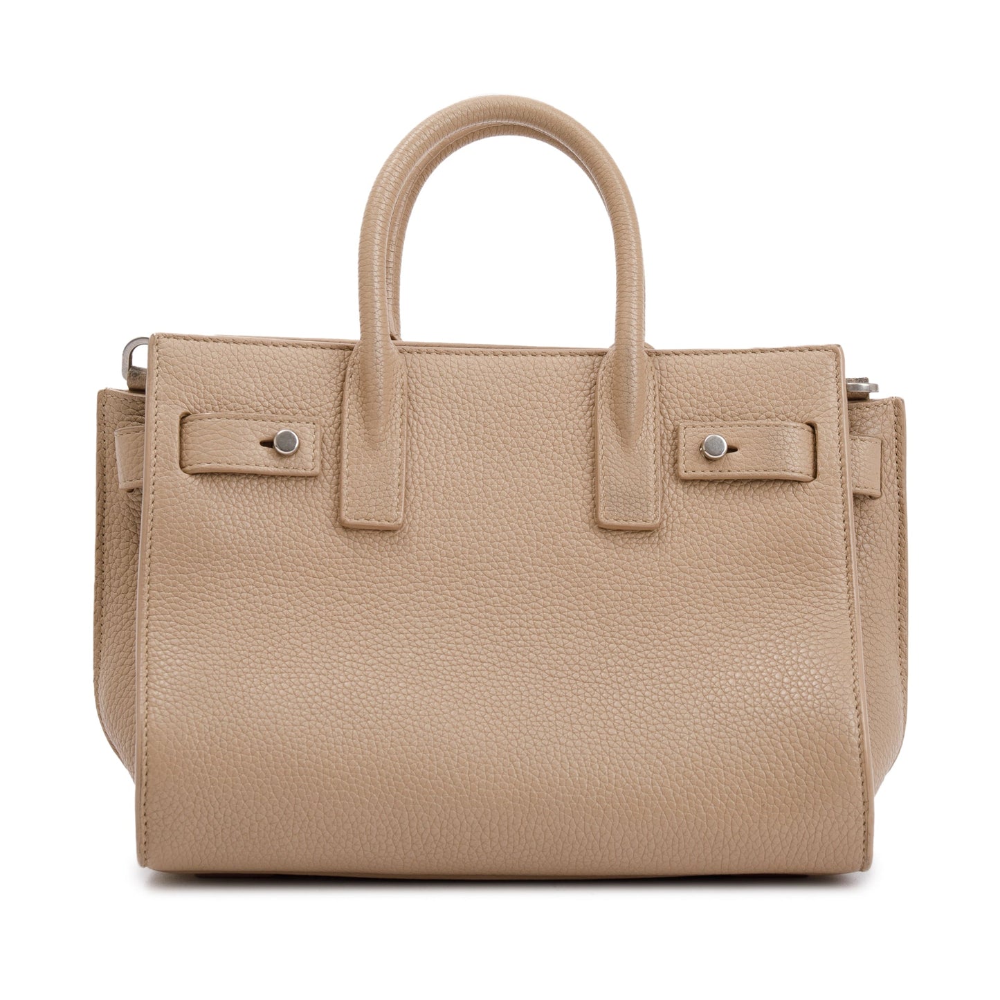 Saint Laurent Beige Grained Leather Nano Sac De Jour