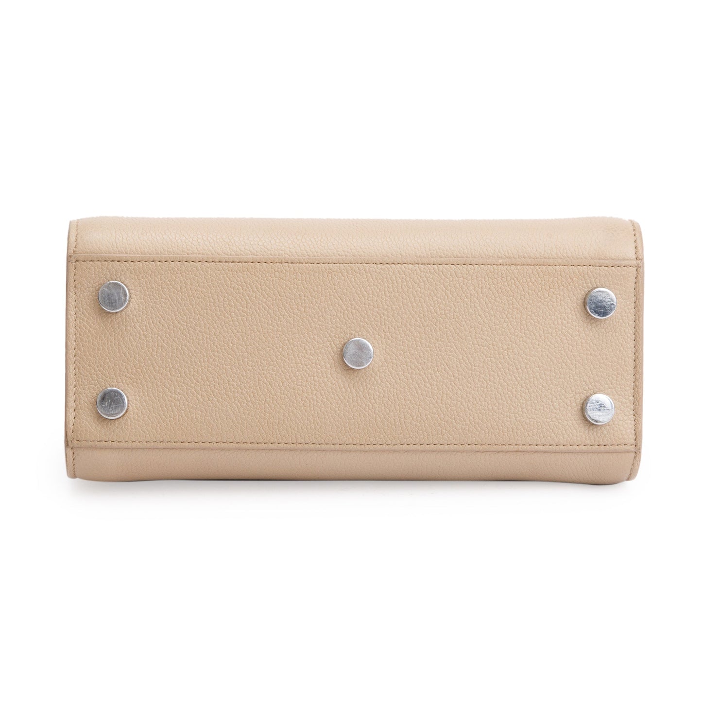 Saint Laurent Beige Grained Leather Nano Sac De Jour