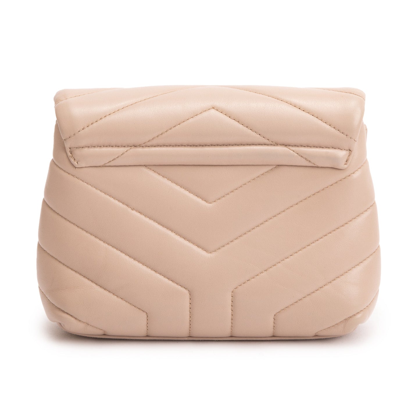 Saint Laurent Beige Monogram Matelasse Toy Loulou Crossbody Bag