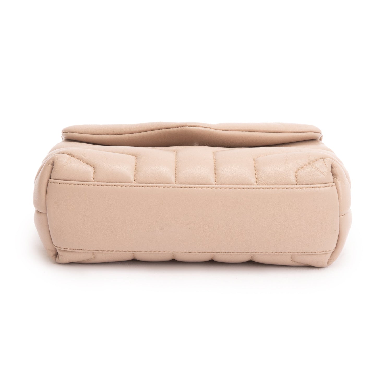 Saint Laurent Beige Monogram Matelasse Toy Loulou Crossbody Bag