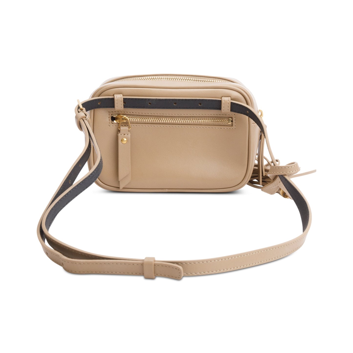 Saint Laurent Beige Quilted Calfskin Leather Lou Belt Bag