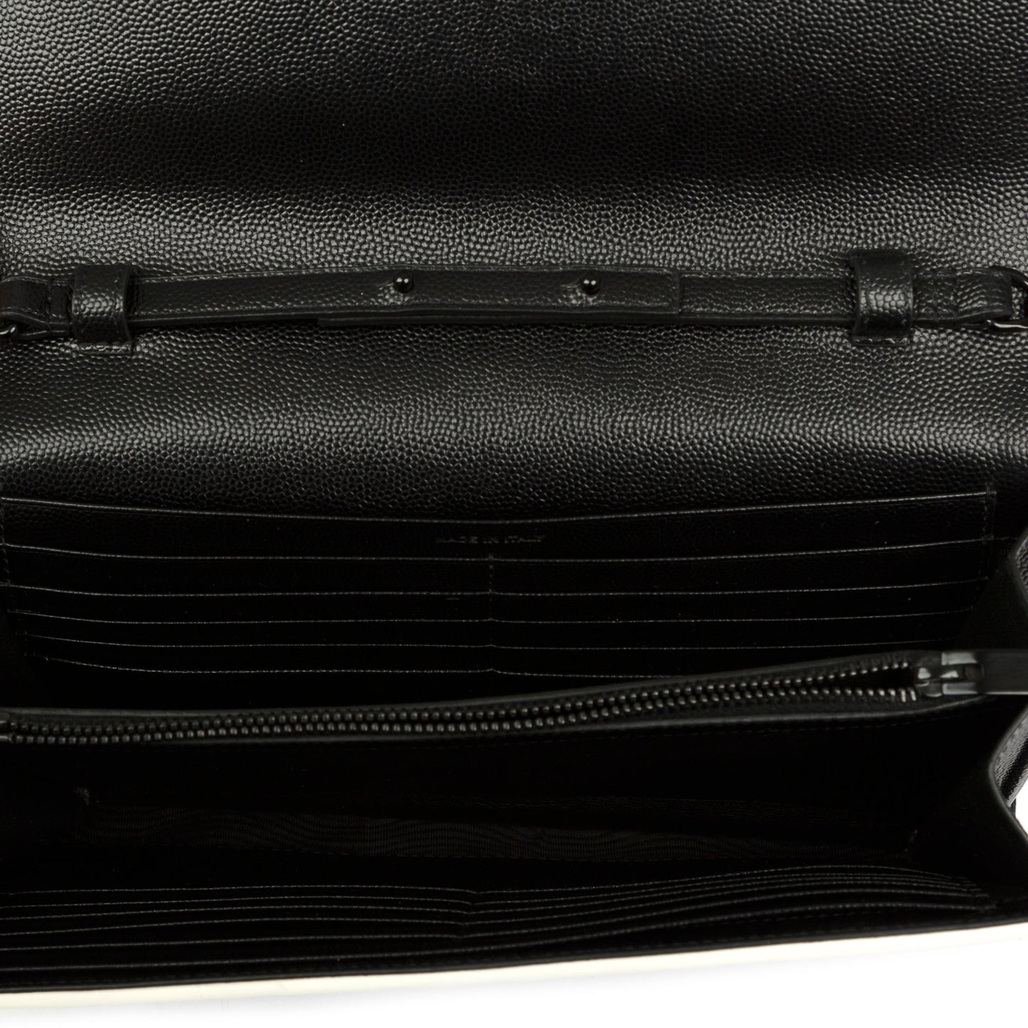Saint Laurent Bicolour Cassandre Chain Wallet