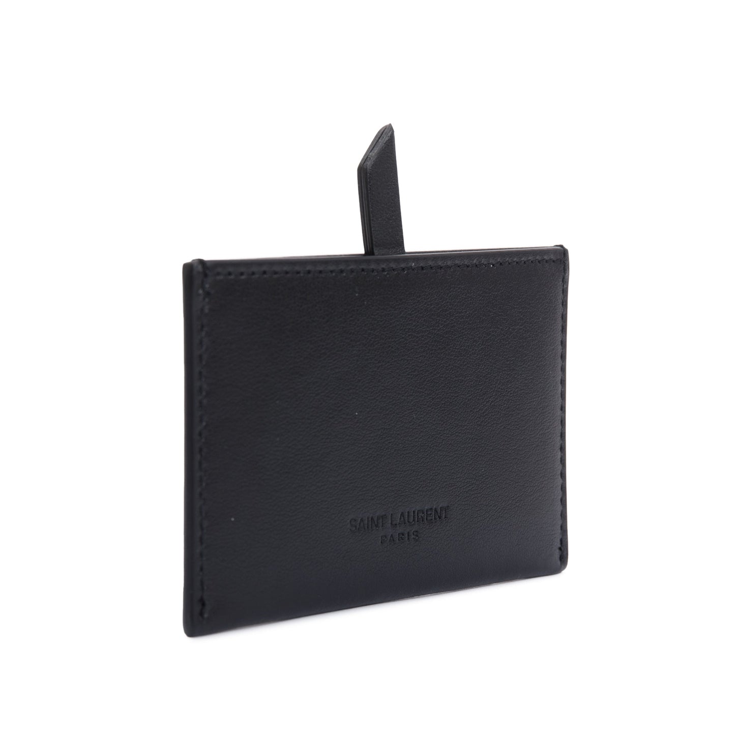 Saint Laurent Black Calfskin Leather 'For You' Mirror Holder