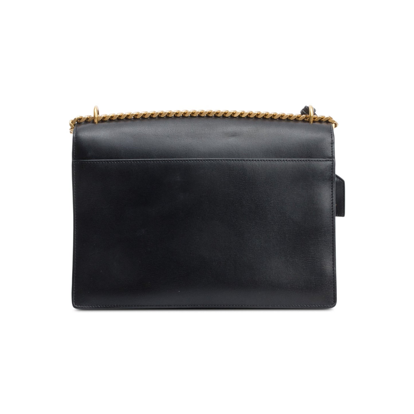 Saint Laurent Black Calfskin Leather Large Sunset Shoulder Bag