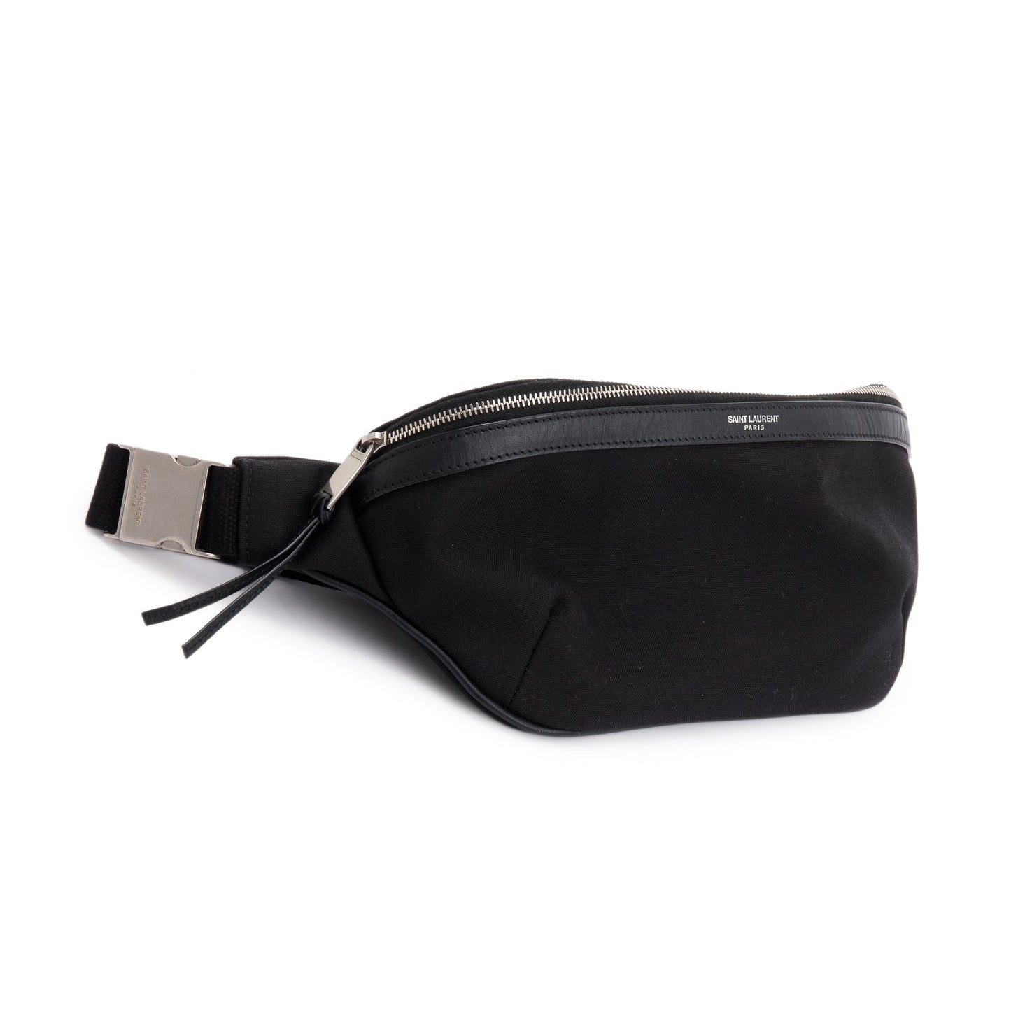 Saint Laurent Black Canvas Classic Crossbody Bag