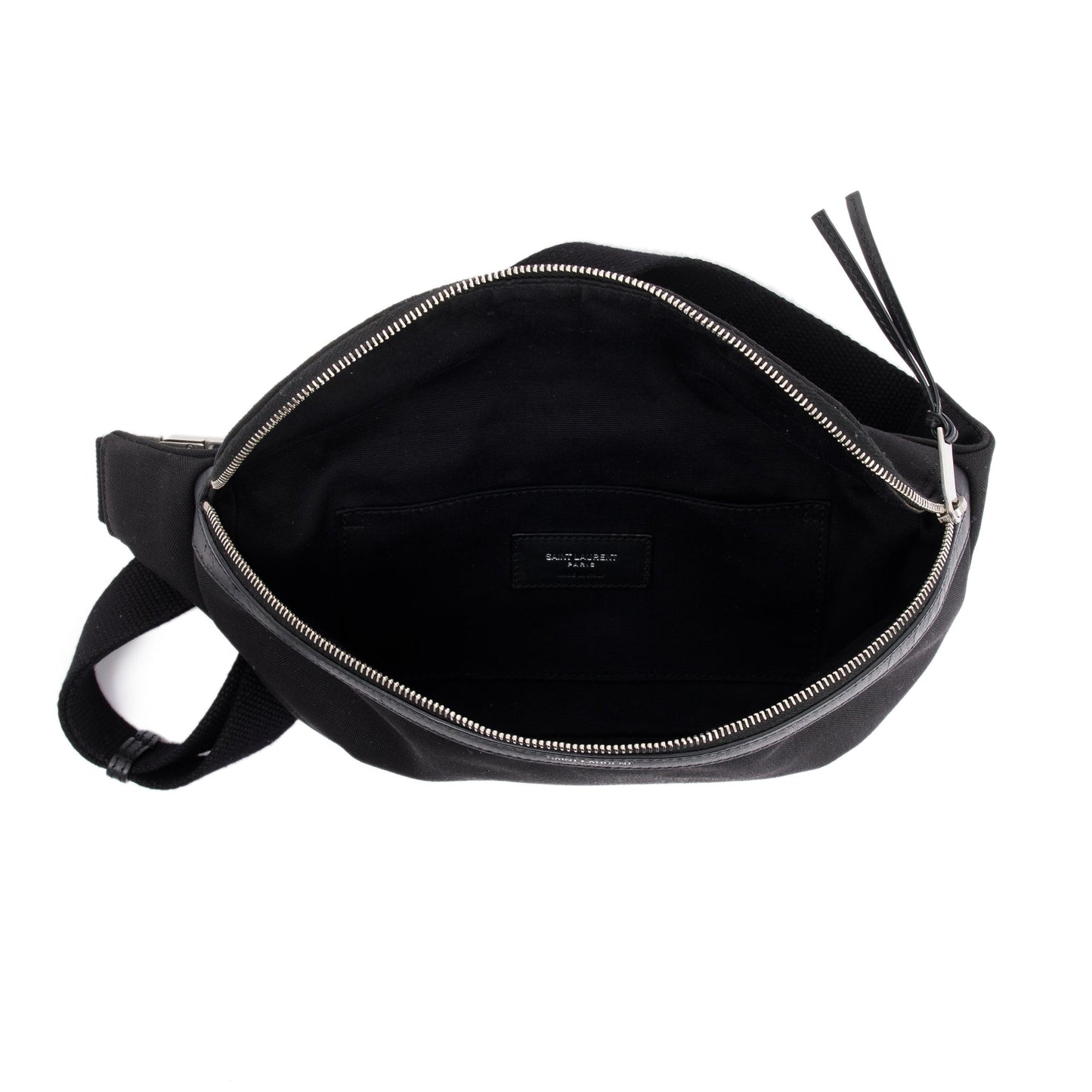 Saint Laurent Black Canvas Classic Crossbody Bag