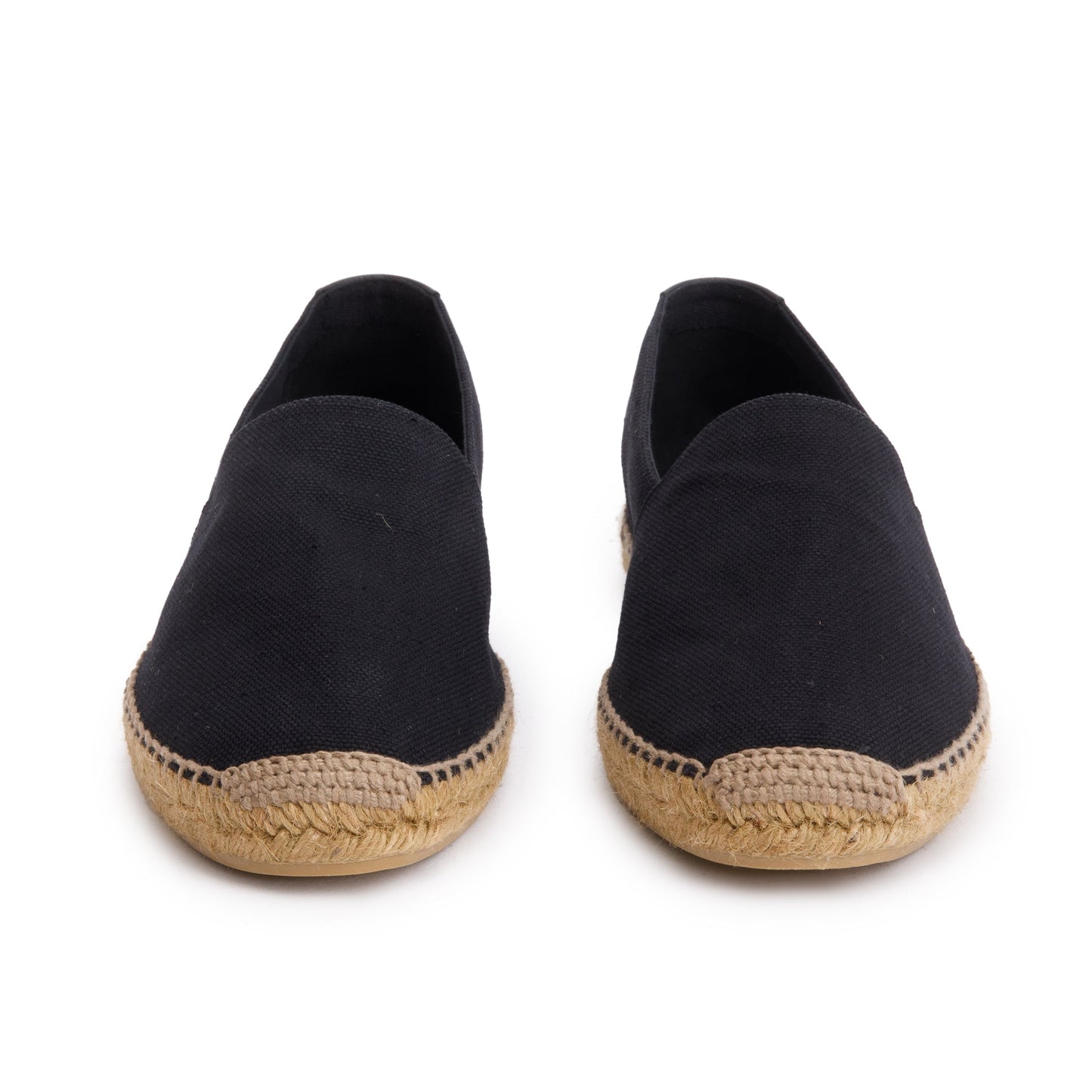 Saint Laurent Black Canvas Espadrilles, Size 45