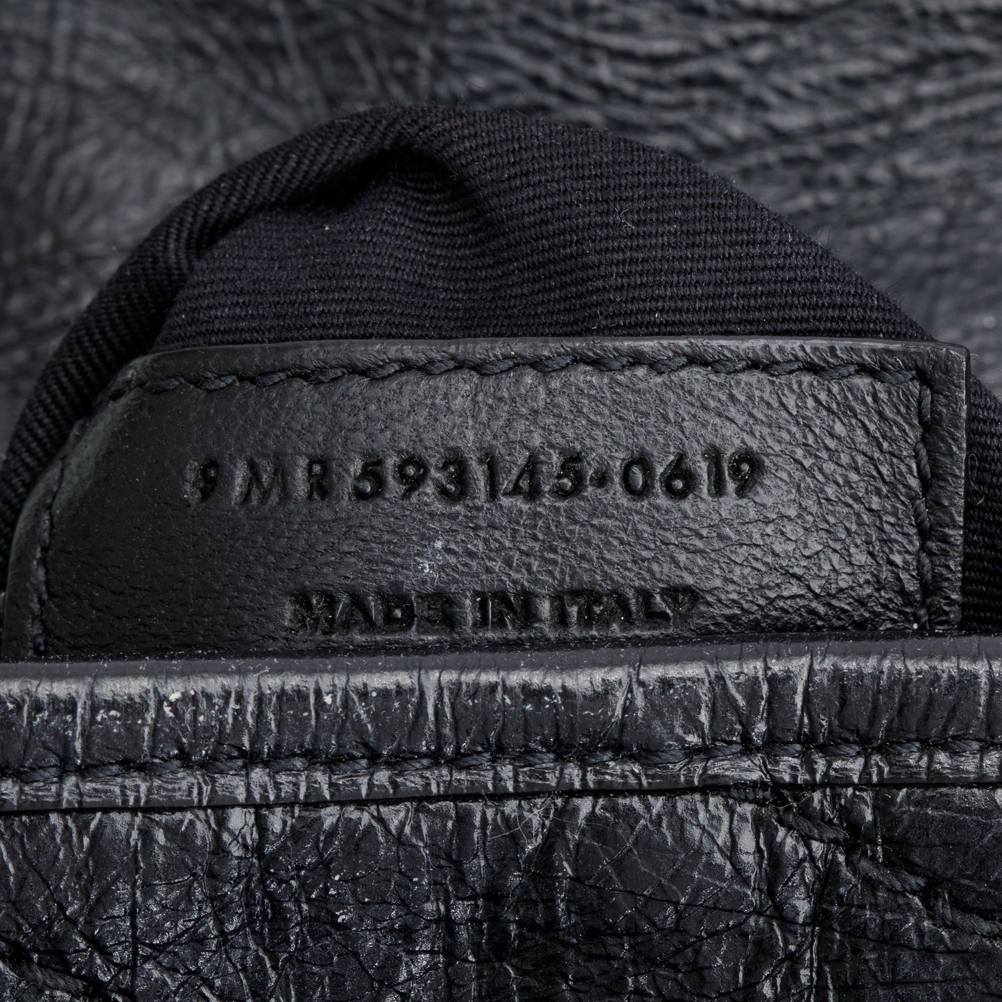 Saint Laurent Black Crinkled Calfskin Matelasse Niki Chain Wallet