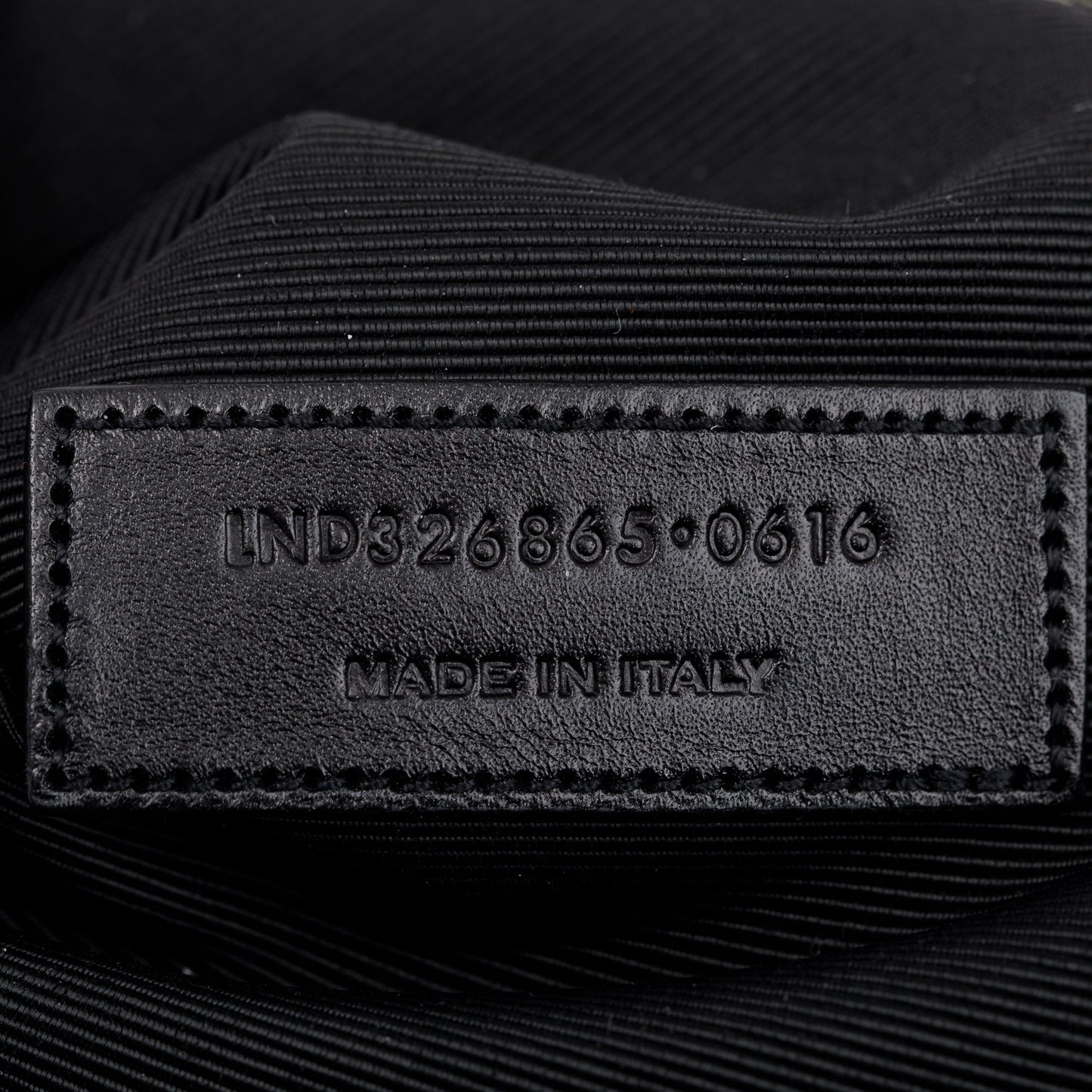 Saint Laurent Black Crocodile-Embossed Calfskin Leather City Backpack