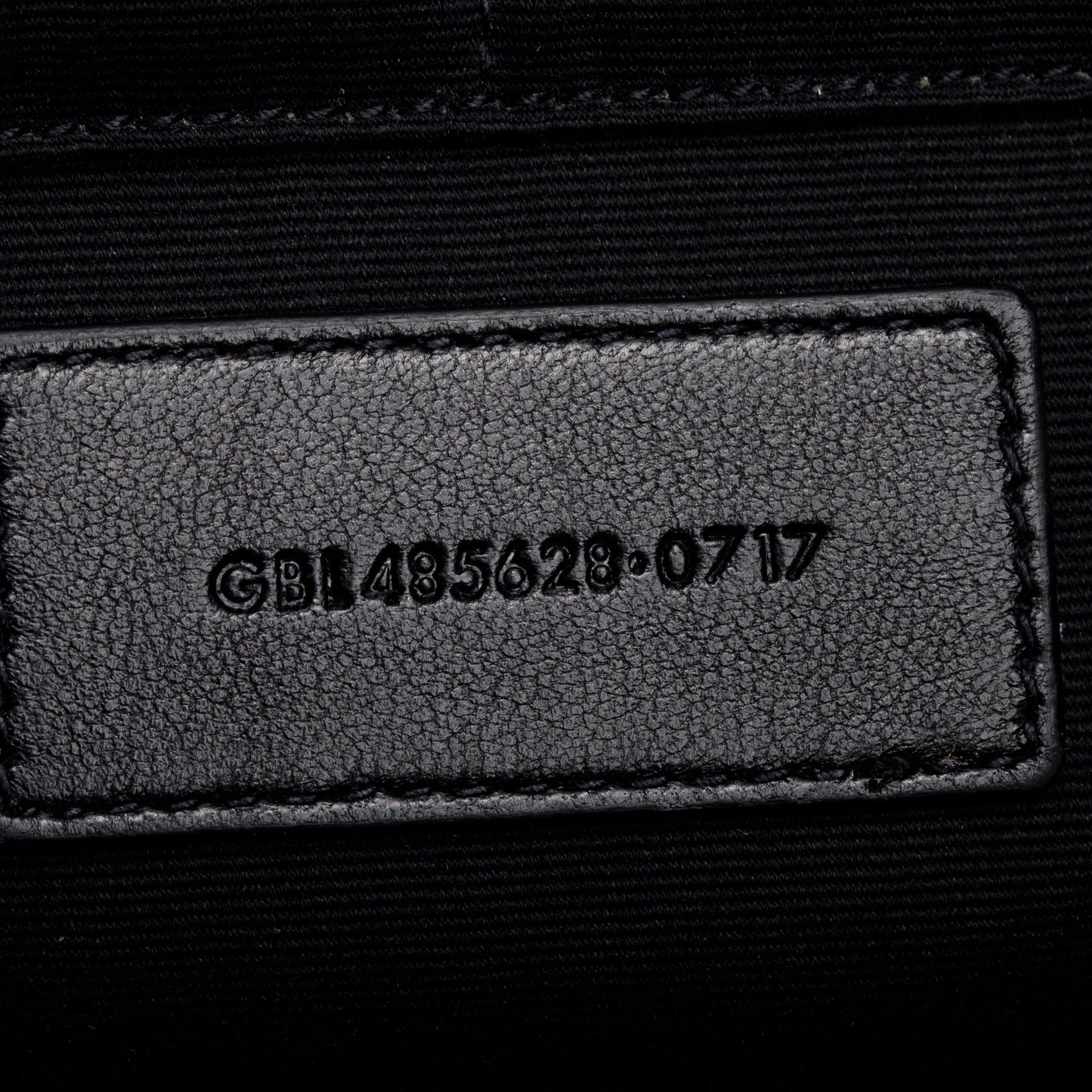 Saint Laurent Black Crocodile Embossed Monogram Document Holder