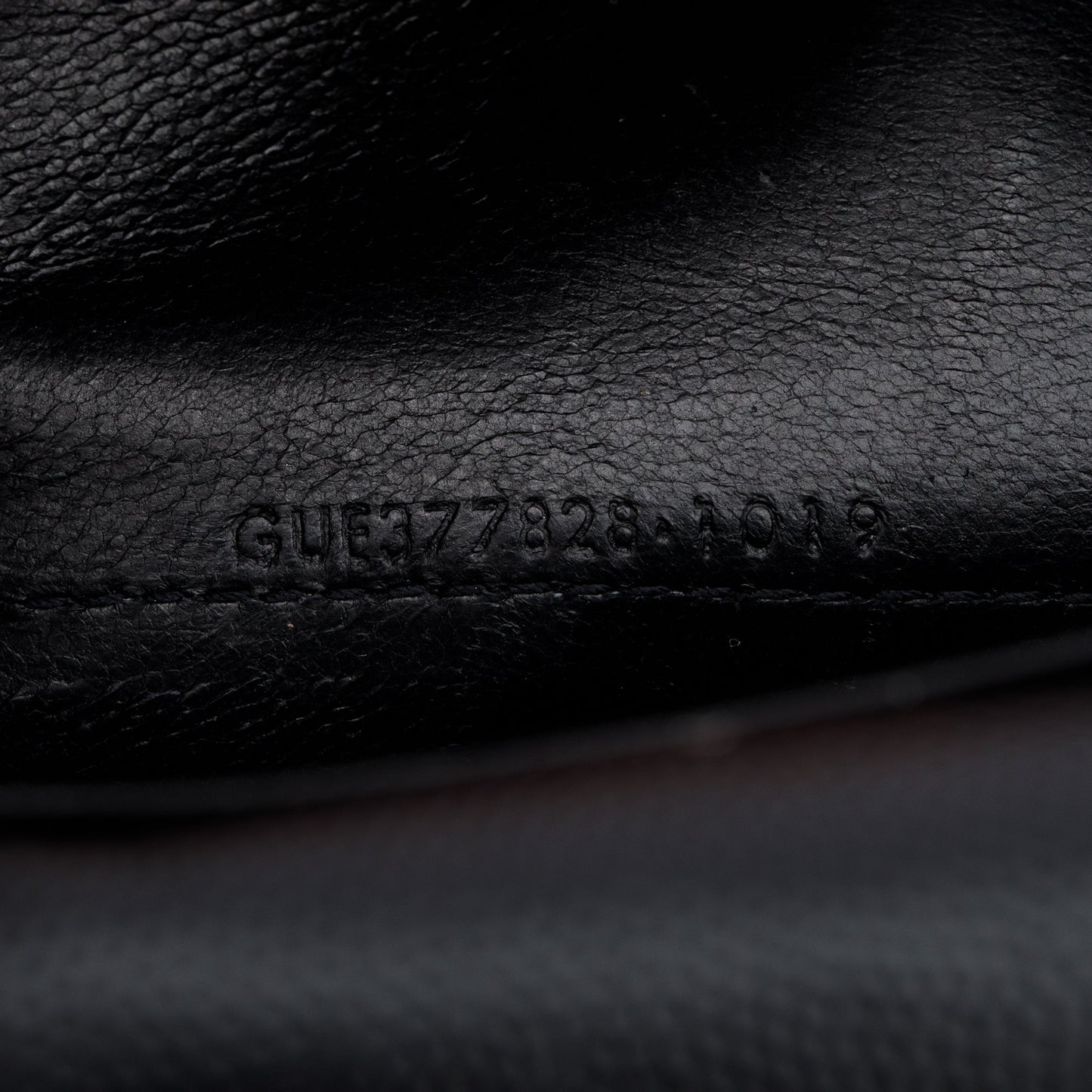 Saint Laurent Black Grain De Poudre Cassandre Envelope Chain Wallet