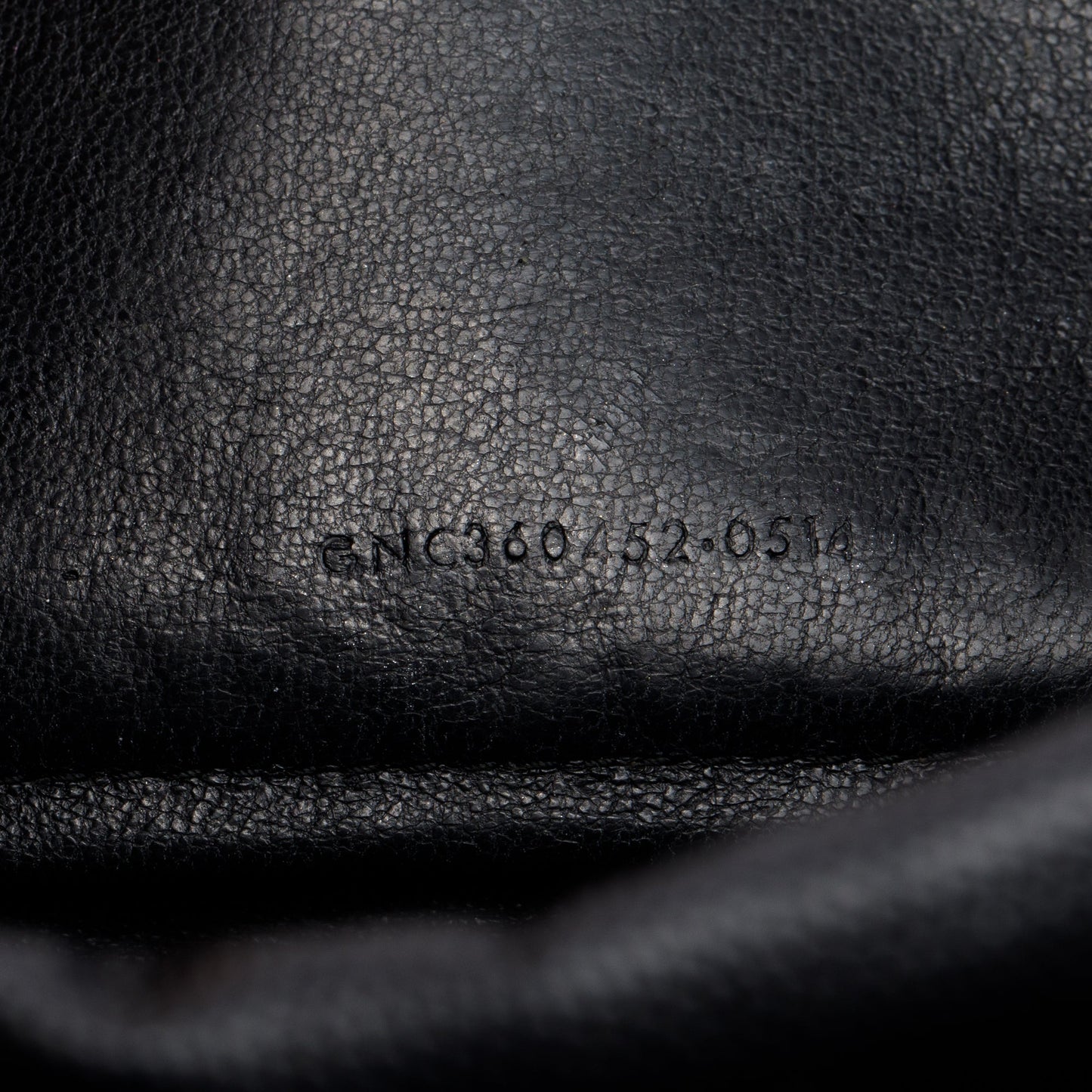 Saint Laurent Black Grain De Poudre Cassandre Envelope Chain Wallet