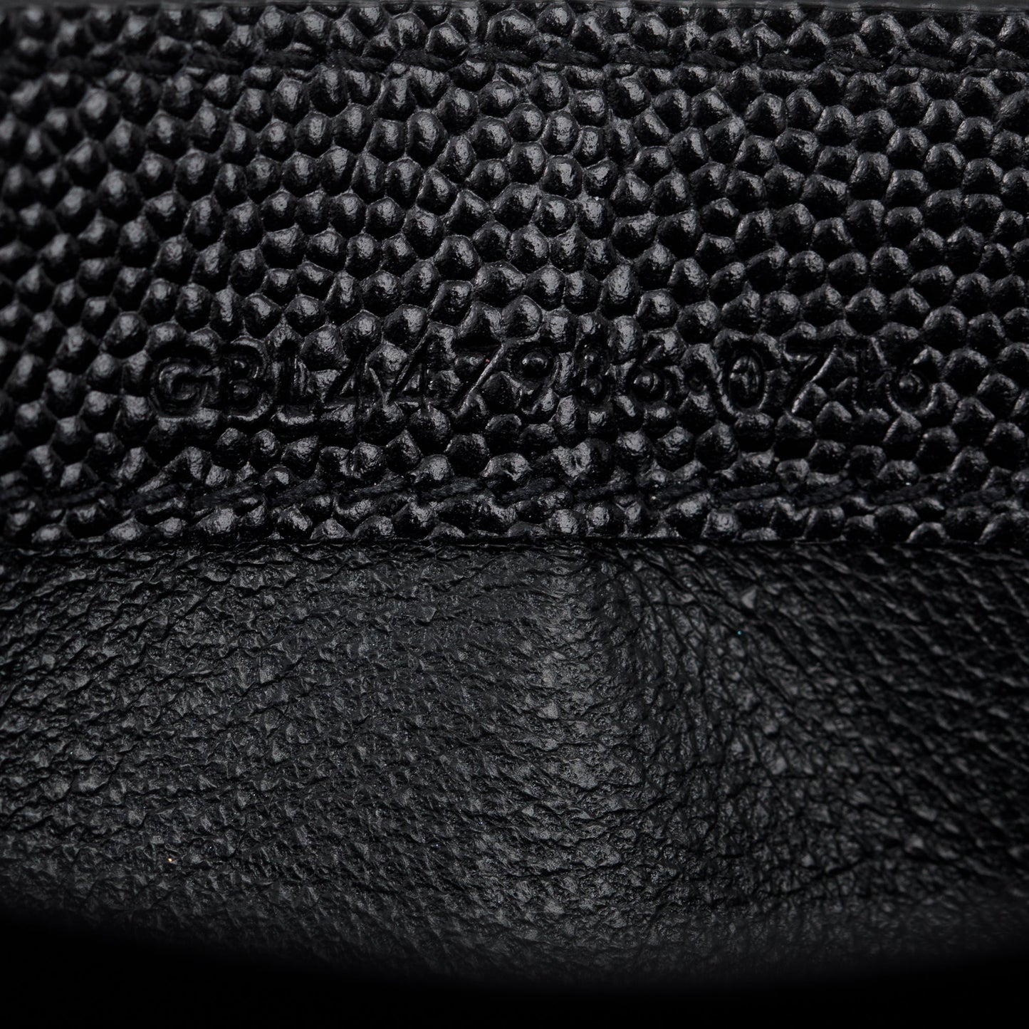Saint Laurent Black Grain de Poudre Stars Monogram Bi-Fold Long Wallet