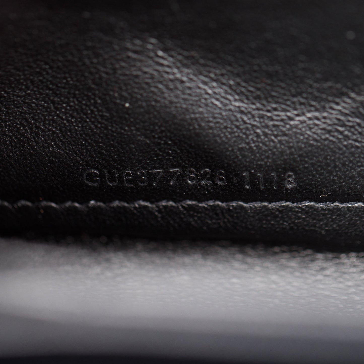 Saint Laurent Black Grained De Poudre Cassandre Matelasse Chain Wallet