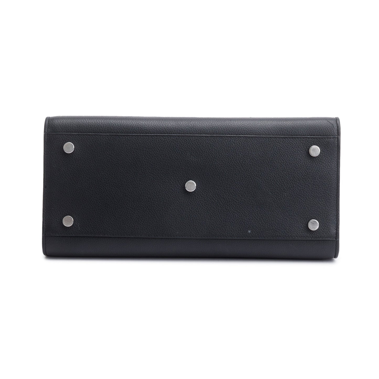 Saint Laurent Black Grained Leather Small Sac De Jour
