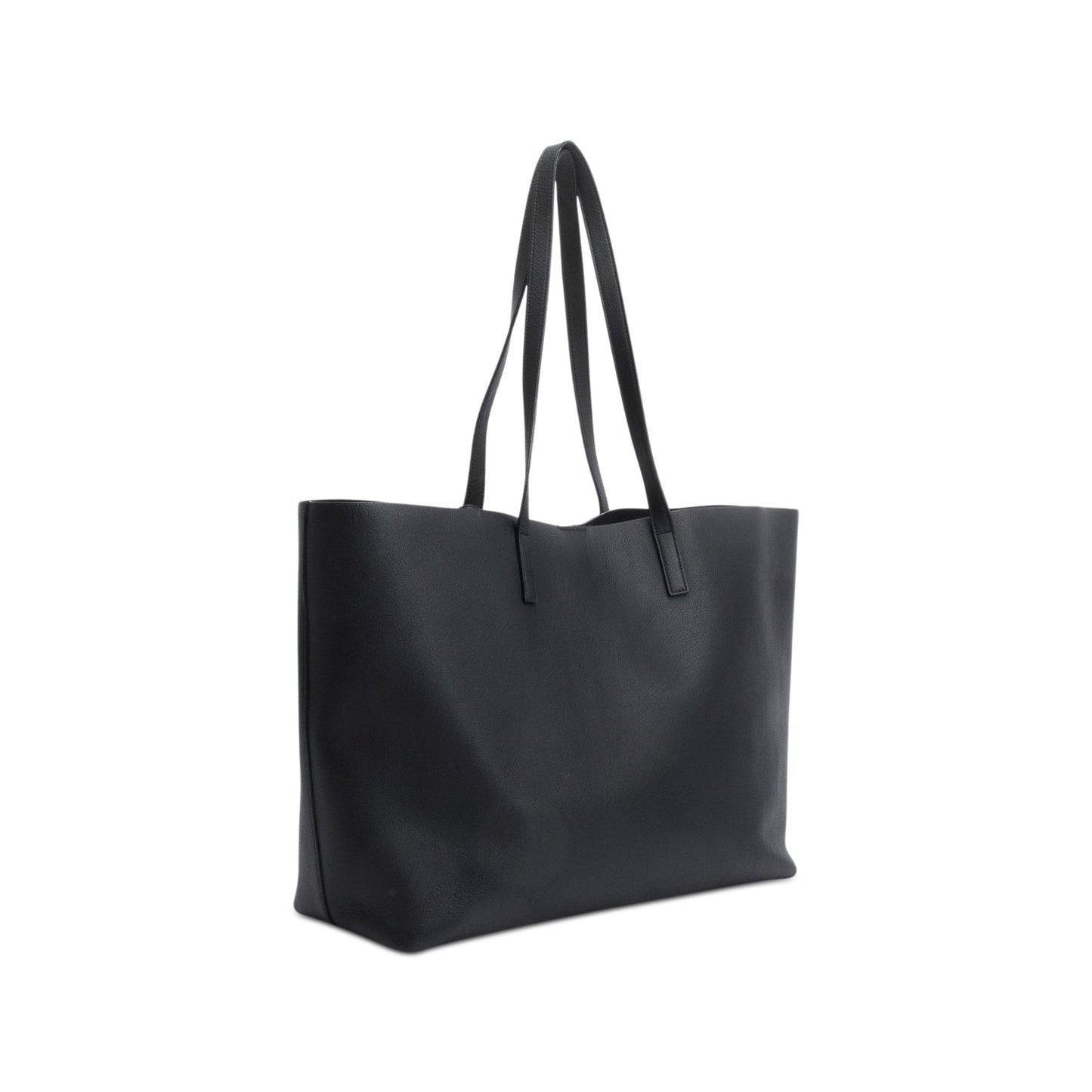 Saint Laurent Black Leather E/W Shopping Tote