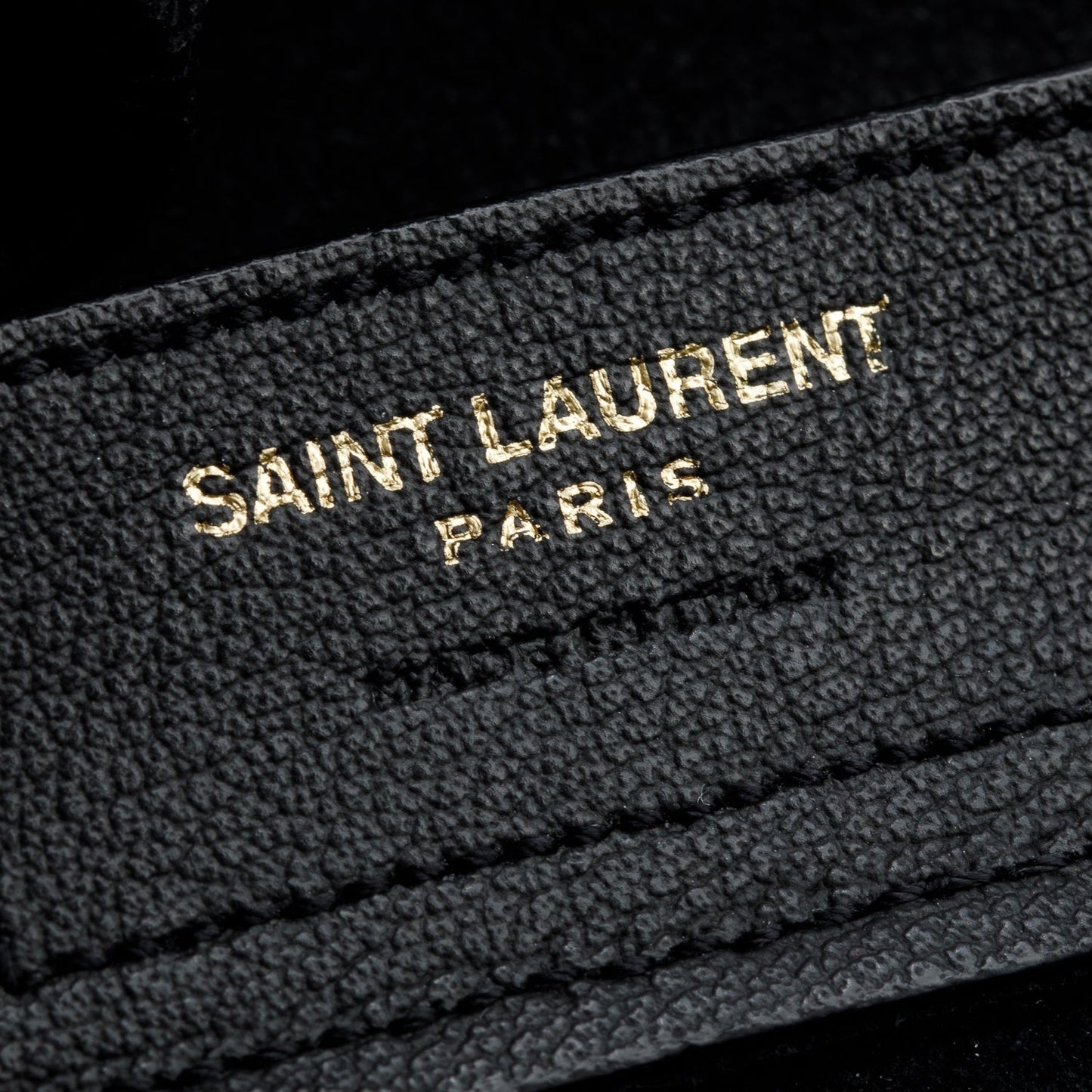 Saint Laurent Black Leather E/W Shopping Tote