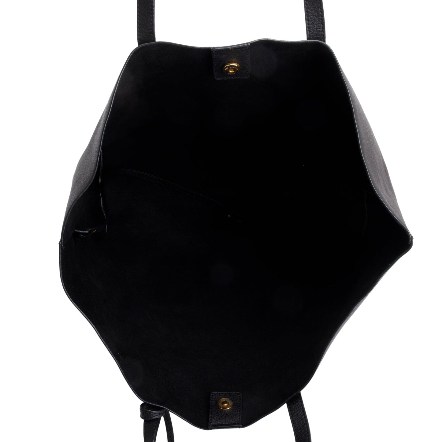 Saint Laurent Black Leather Large E/W Shopping Tote