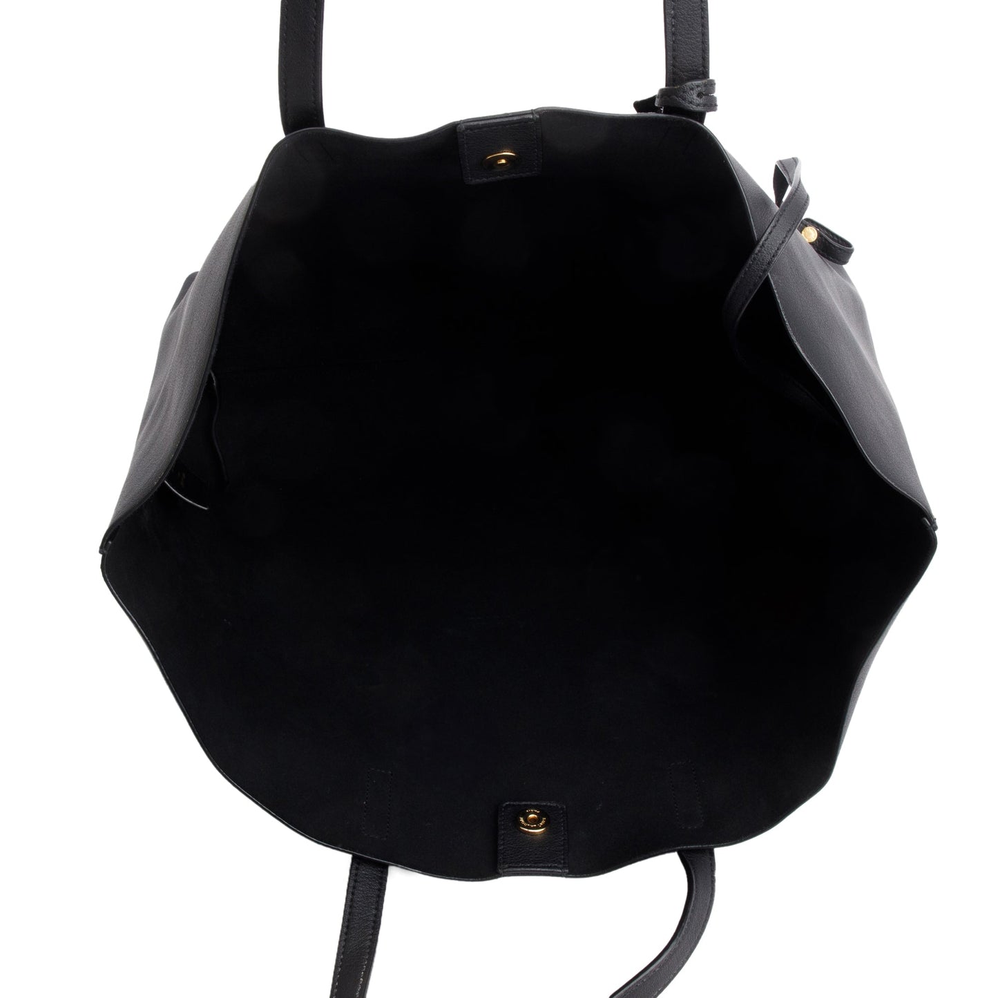 Saint Laurent Black Leather Large E/W Shopping Tote