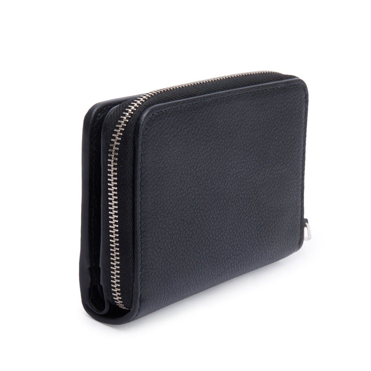 Saint Laurent Black Leather Rive Gauche Compact Wallet