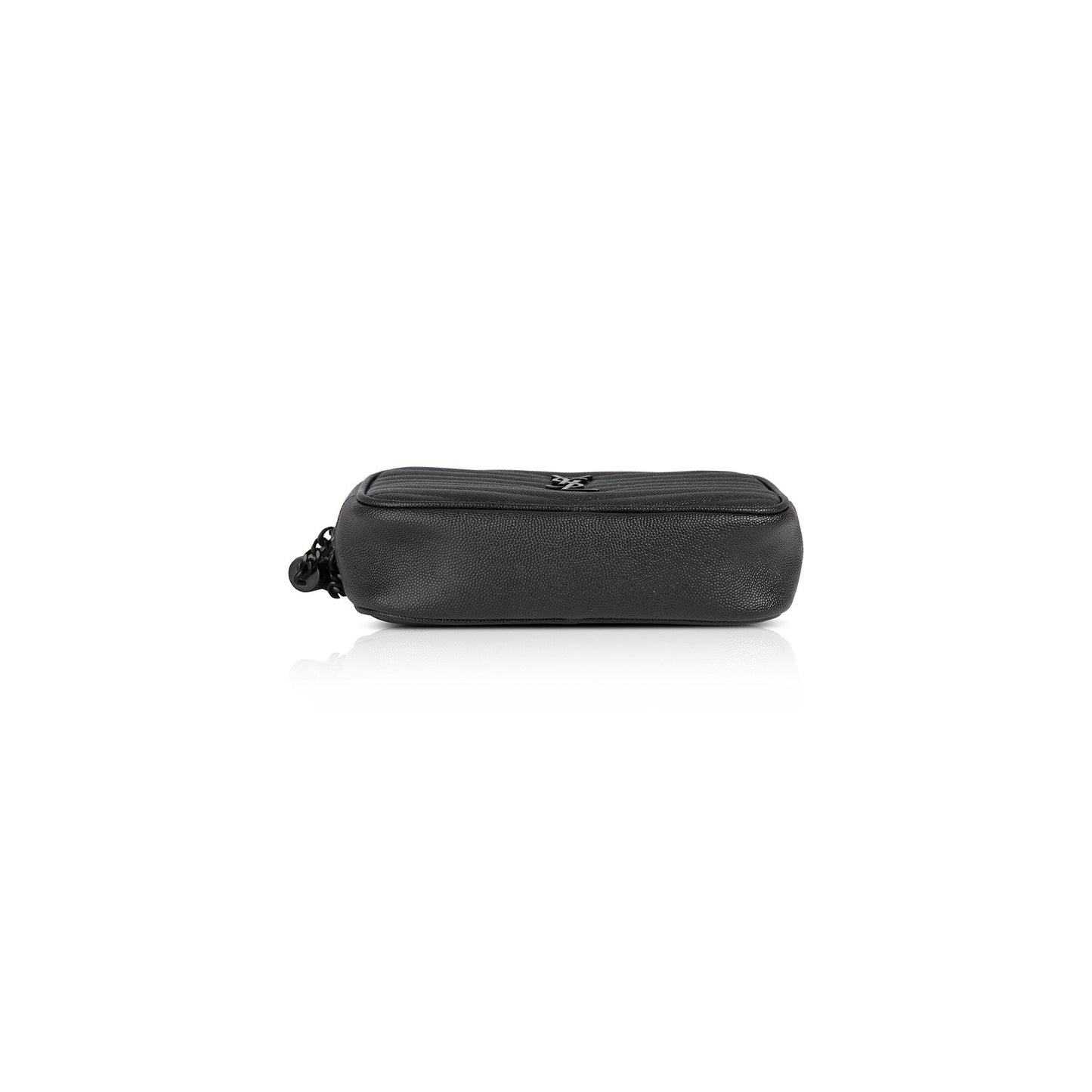 Saint Laurent Black Matelasse Lou Mini Crossbody Bag