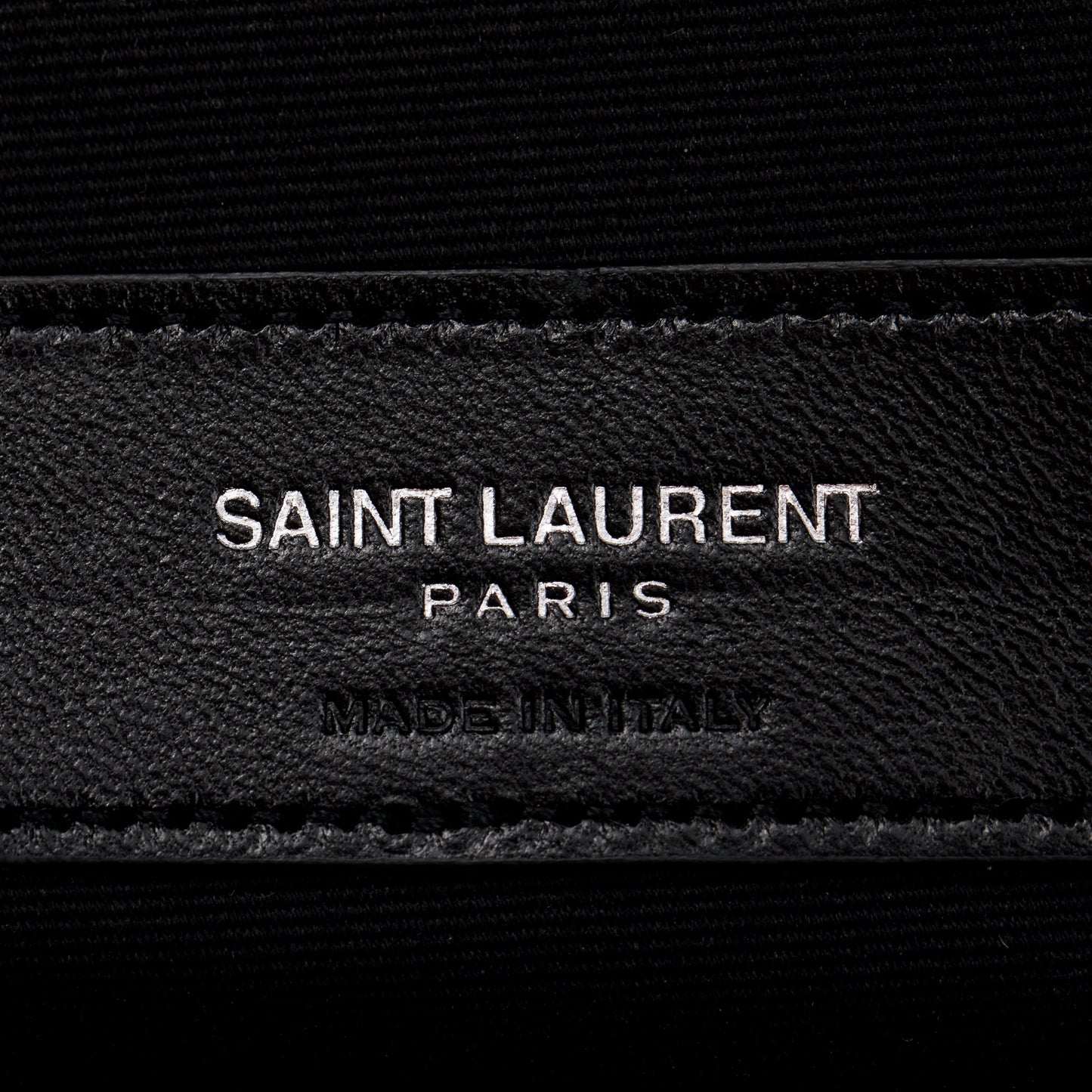 Saint Laurent Black Mixed Matelasse Classic Monogram Zipped Document Holder
