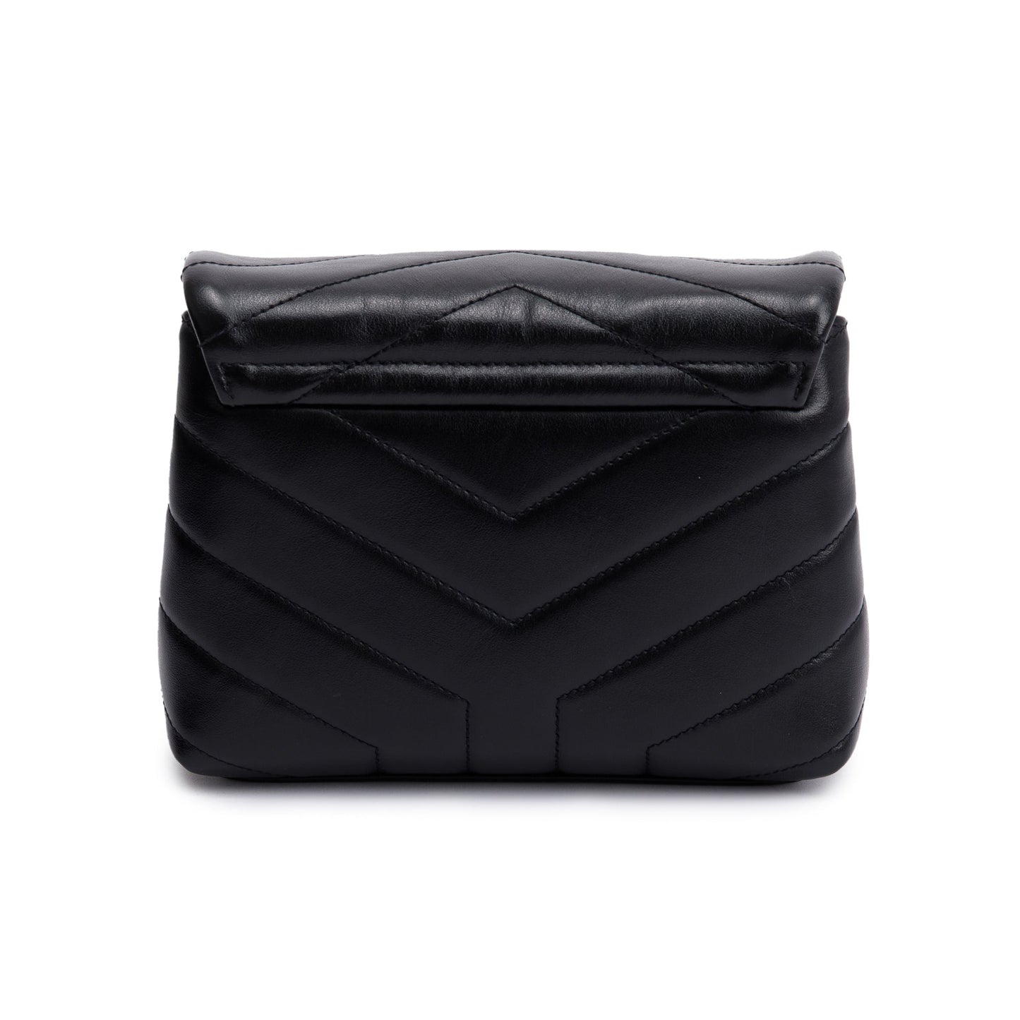 Saint Laurent Black Monogram Matelasse Toy Loulou Crossbody Bag