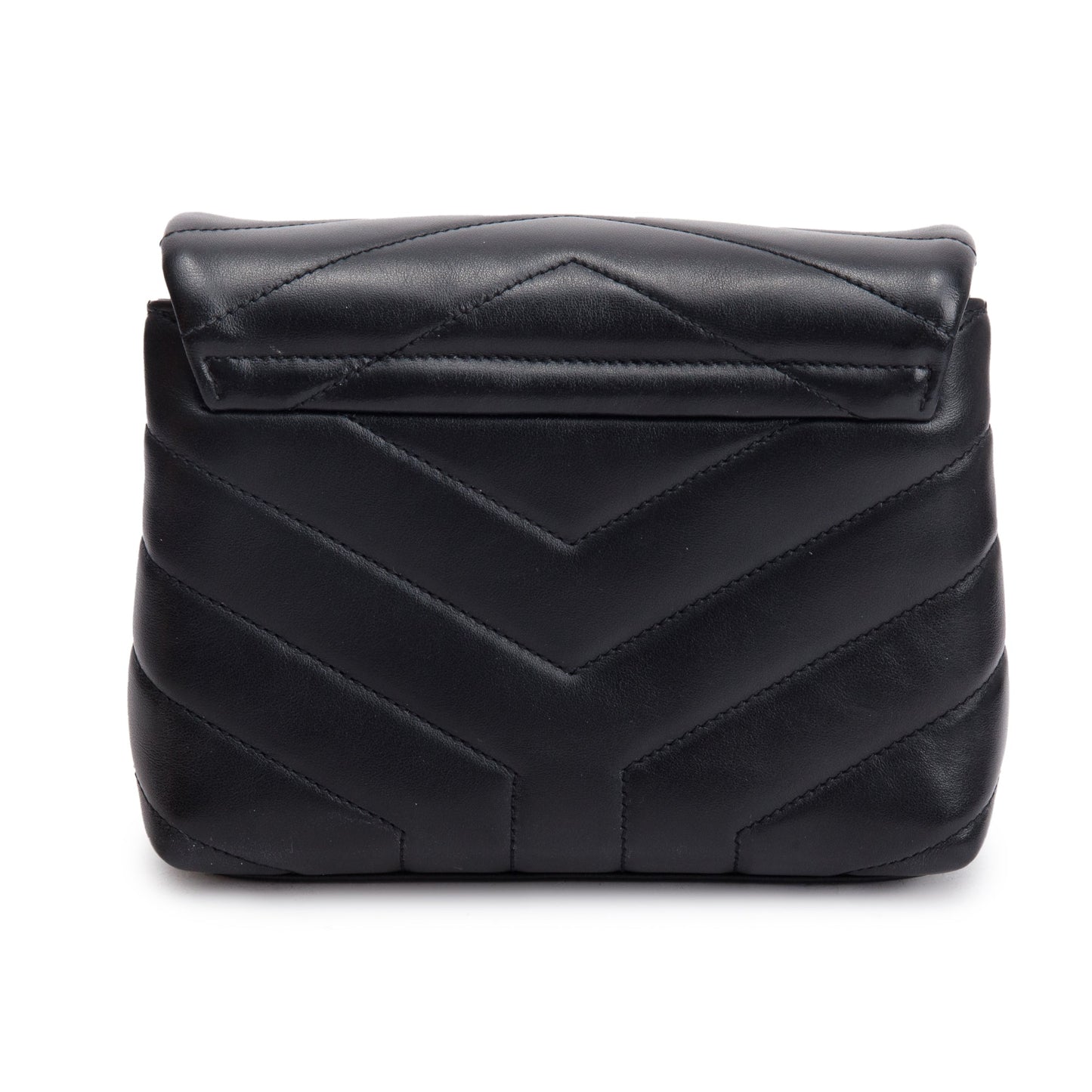 Saint Laurent Black Monogram Matelasse Toy Loulou Crossbody Bag