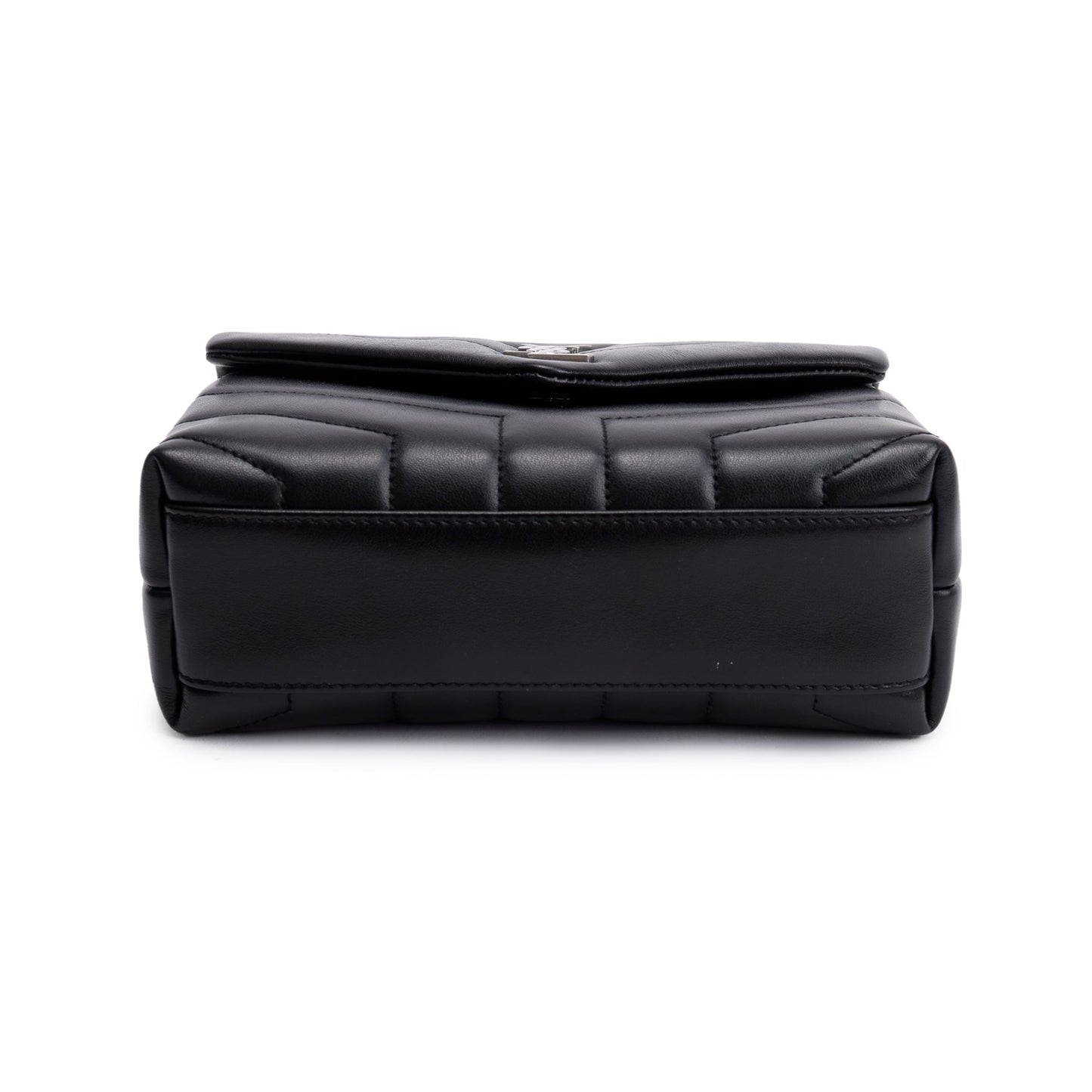 Saint Laurent Black Monogram Matelasse Toy Loulou Crossbody Bag