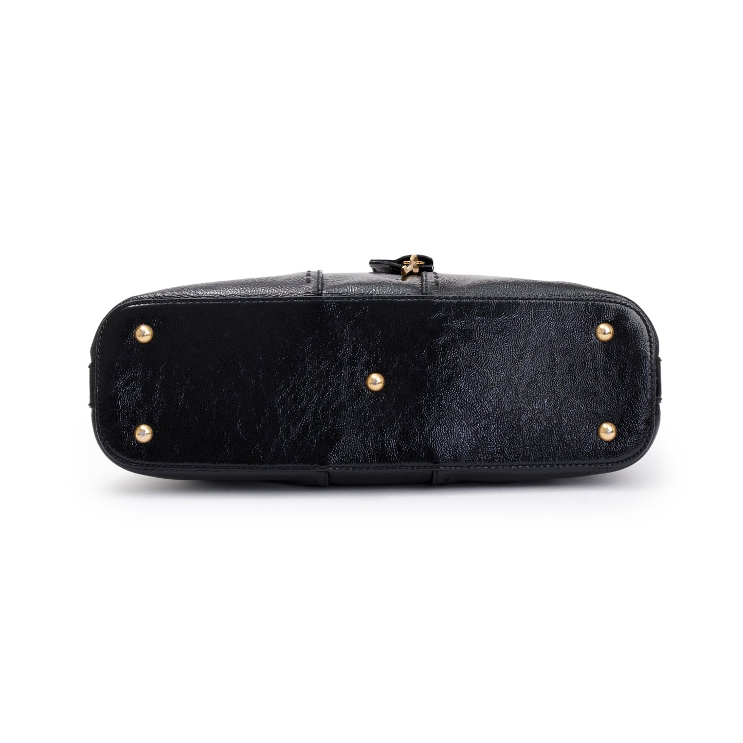 Saint Laurent Black Patent Leather Medium Muse Bag