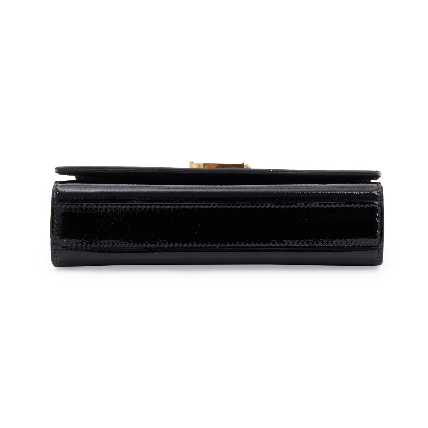 Saint Laurent Black Patent Leather Mini Monogram Kate Bag