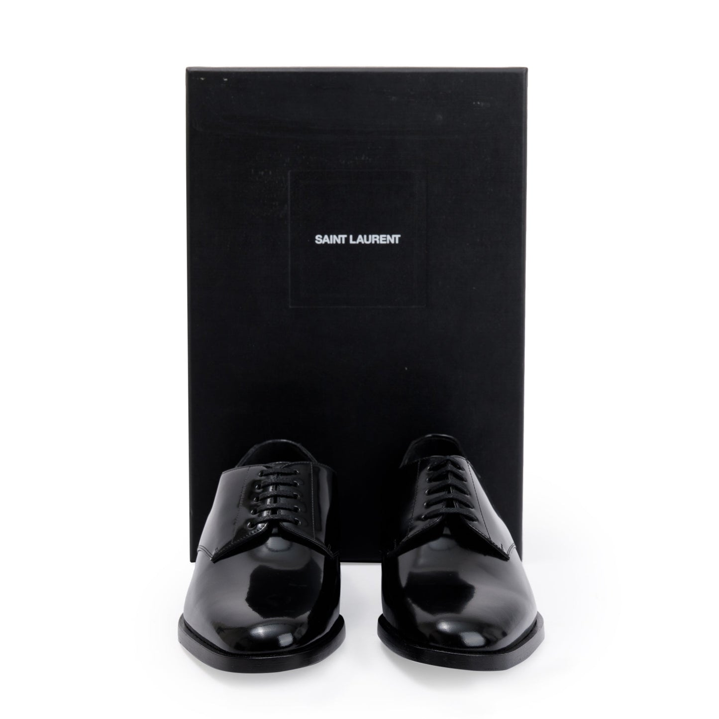 Saint Laurent Black Patent Leather Montaigne 25 Uniform, Size 37