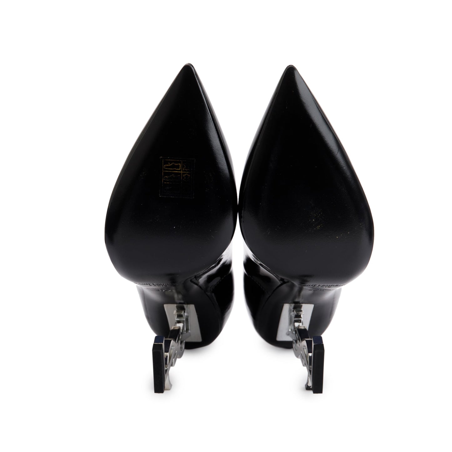 Saint Laurent Black Patent Leather Opyum 110 Pumps, Size 37.5