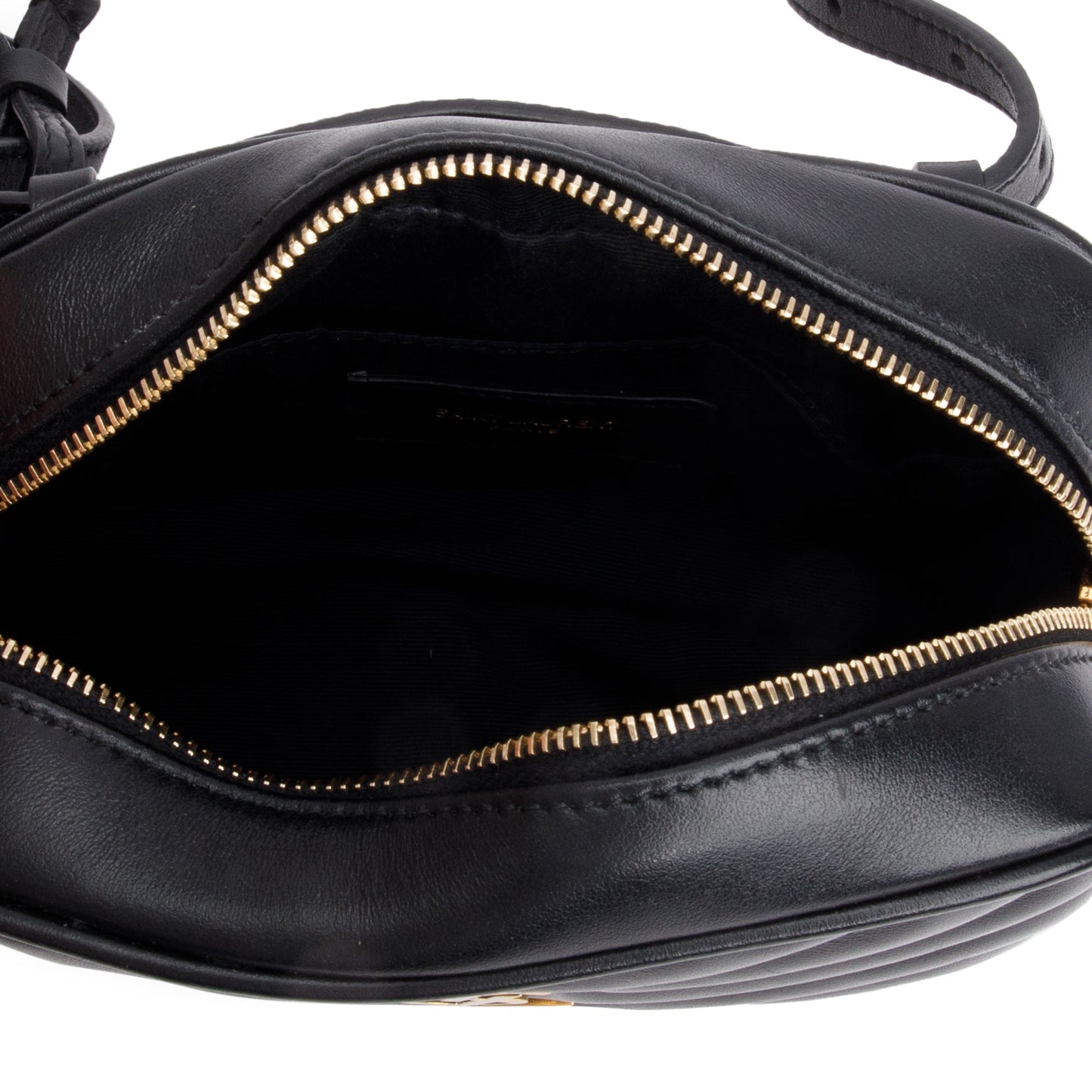 Saint Laurent Black Quilted Calfskin Leather Lou Belt Bag