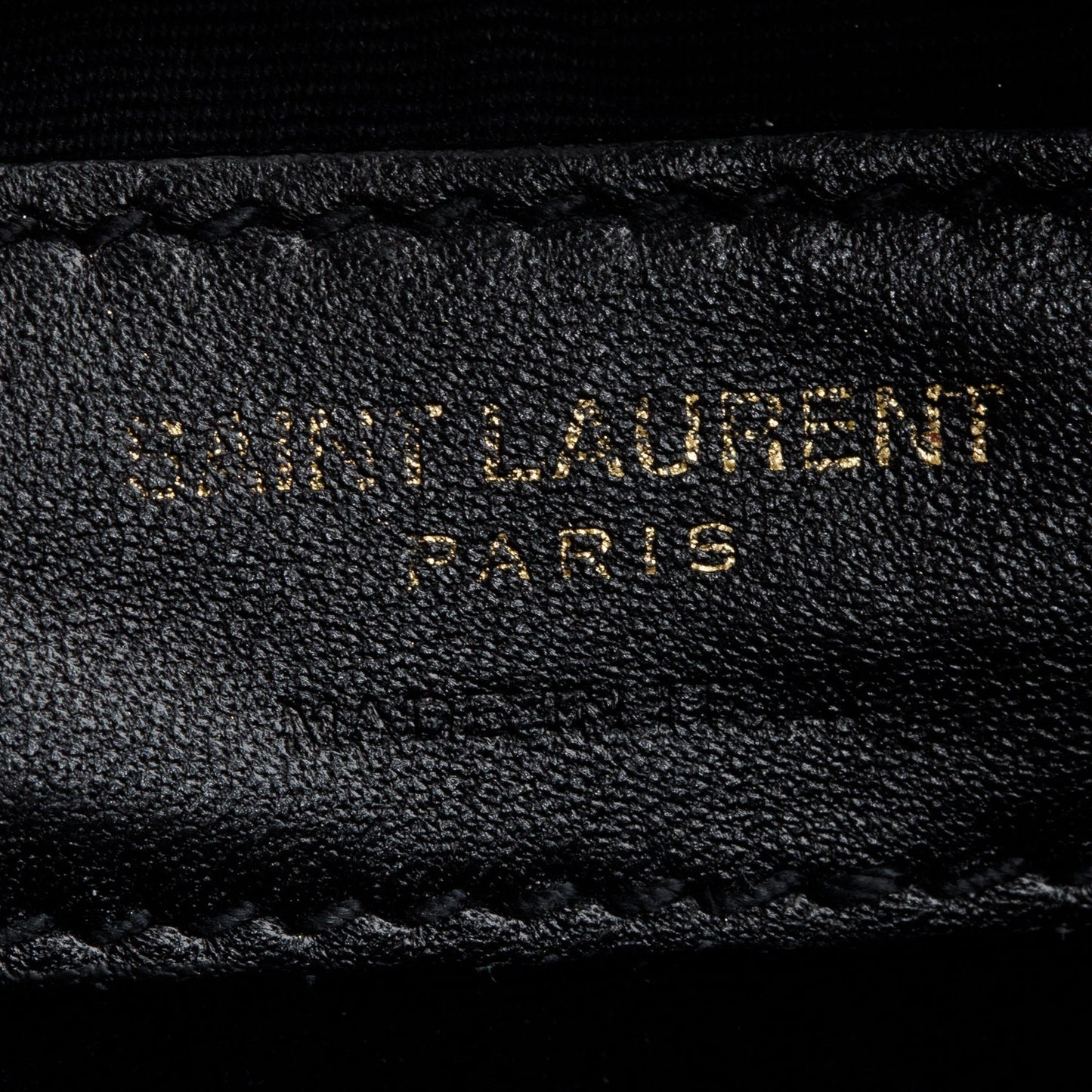 Saint Laurent Black Quilted Calfskin Leather Lou Belt Bag
