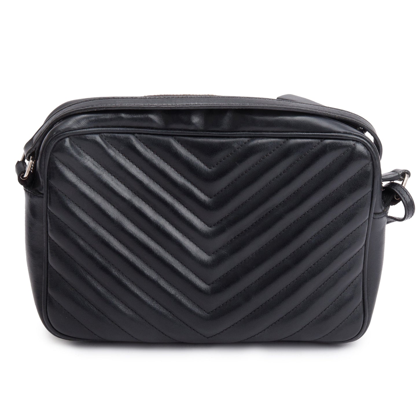 Saint Laurent Black Quilted Leather Lou Camera Bag