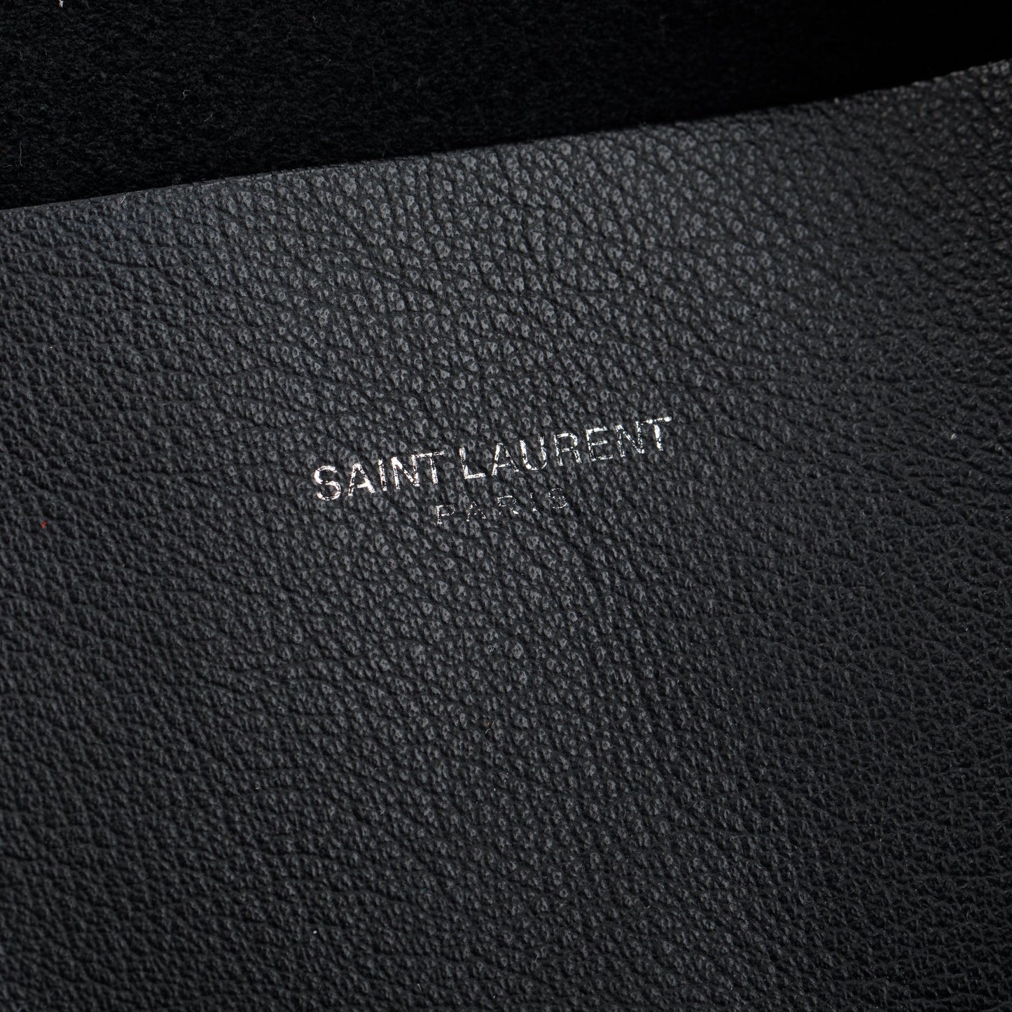 Saint Laurent Black Soft Calfskin Leather N/S Shopping Tote