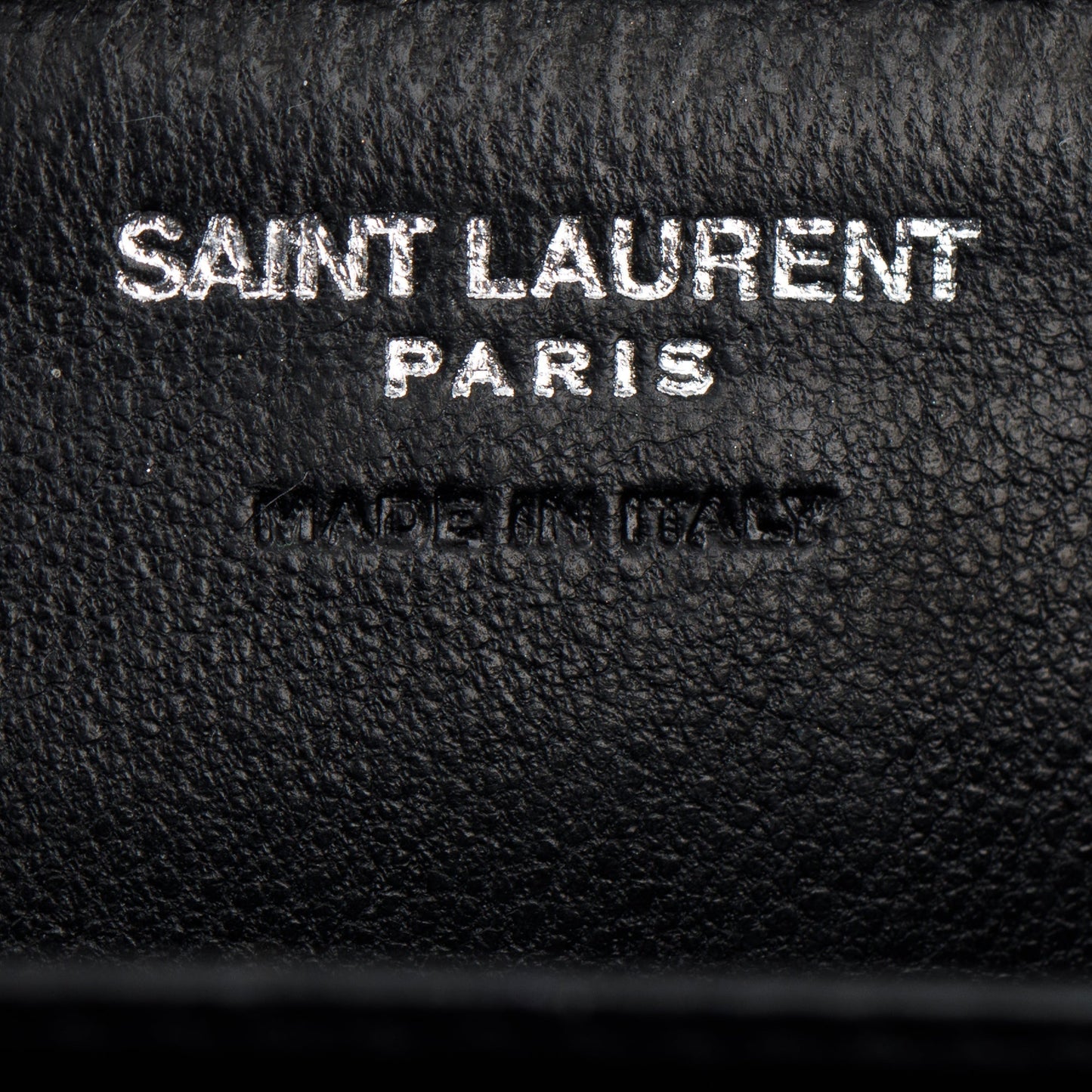 Saint Laurent Black Y Quilted Leather Coin Card Wallet