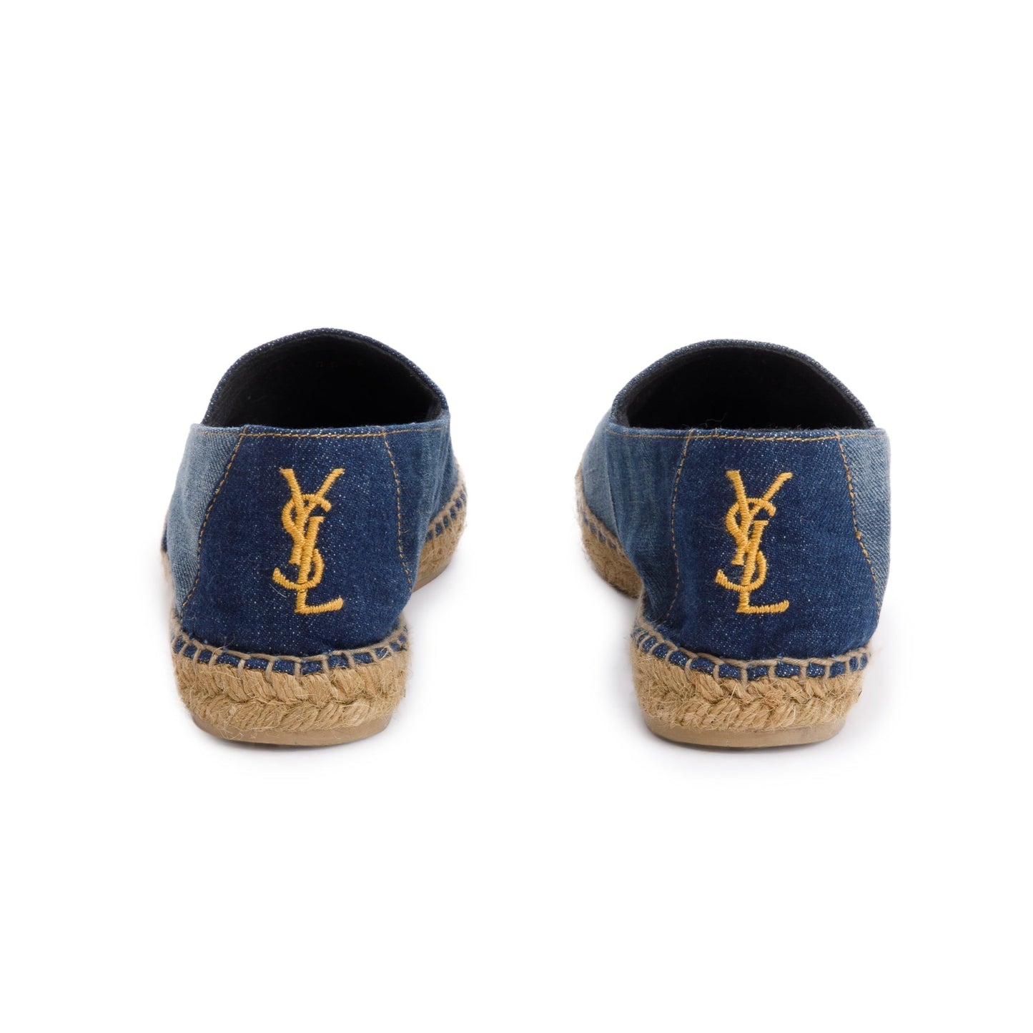 Saint Laurent Blue Denim Espadrilles, Size 39
