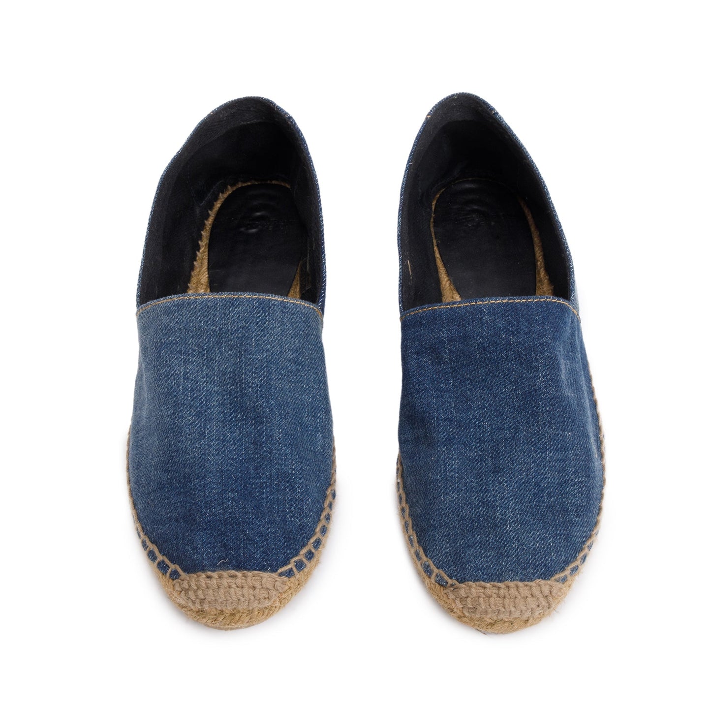 Saint Laurent Blue Denim Espadrilles, Size 39