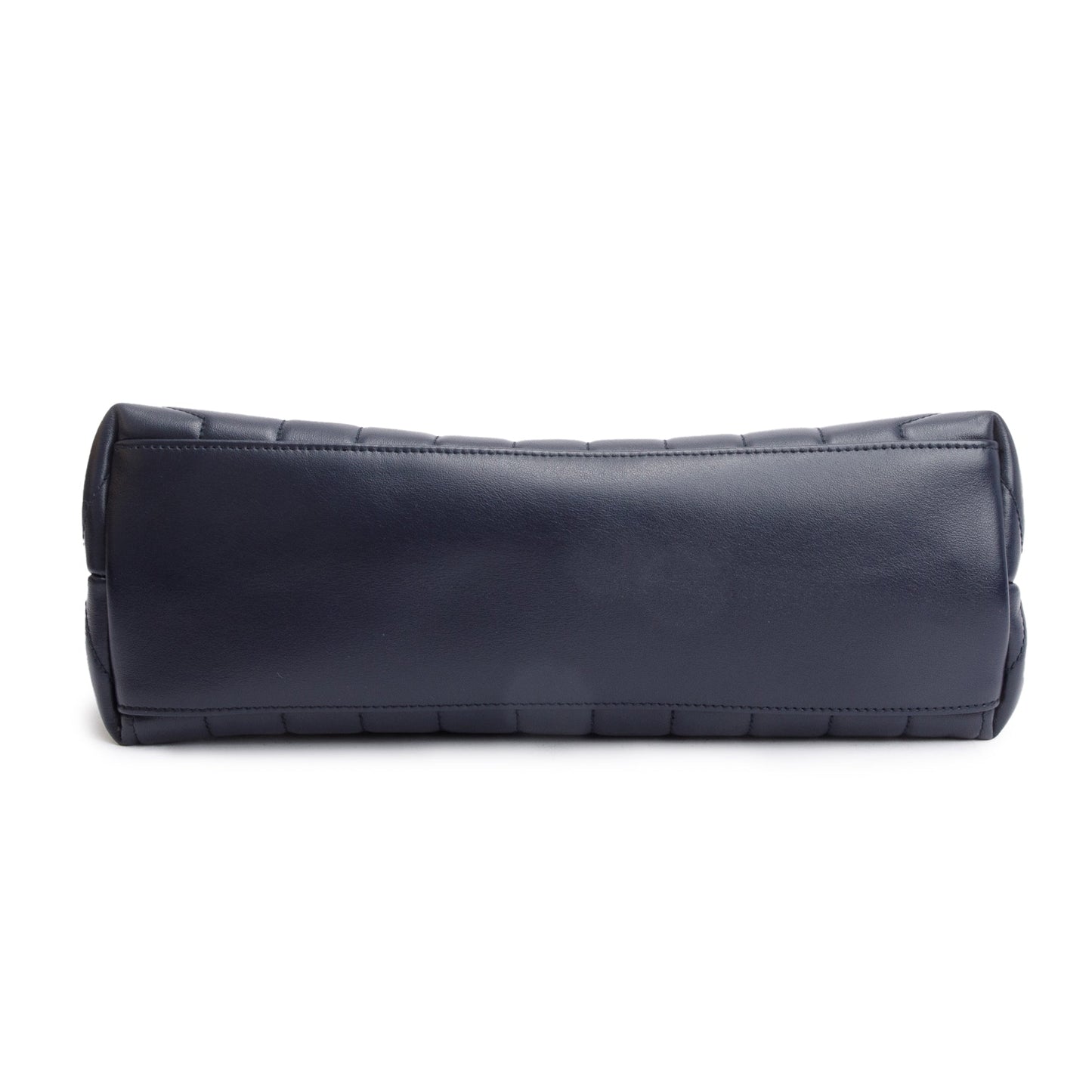 Saint Laurent Blue Quilted Leather Medium Loulou Monogram Shoulder Bag