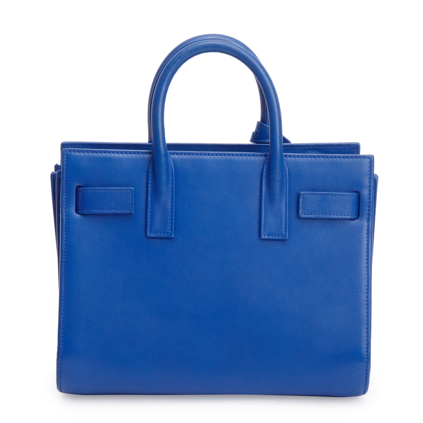 Saint Laurent Blue Smooth Leather Nano Sac De Jour