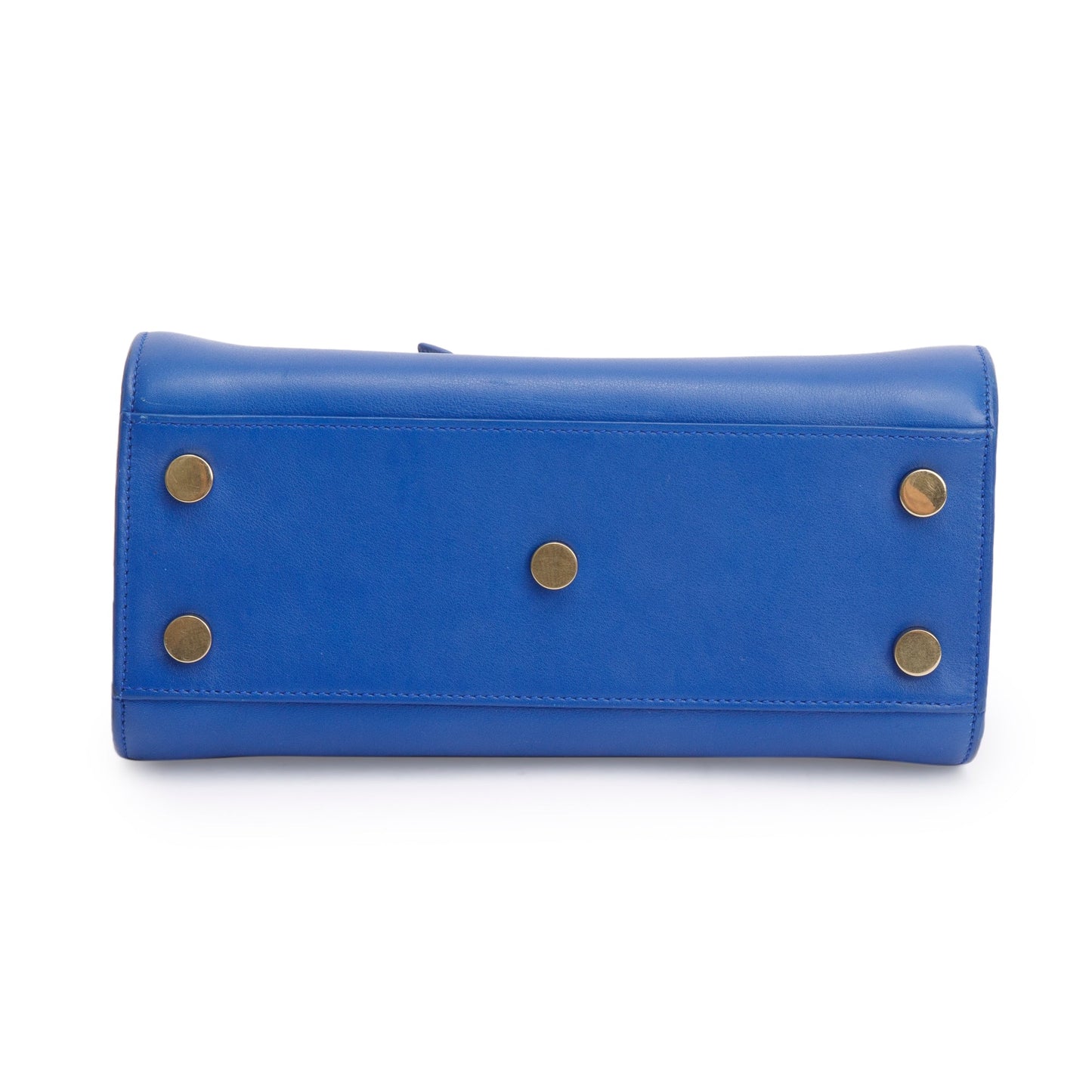Saint Laurent Blue Smooth Leather Nano Sac De Jour