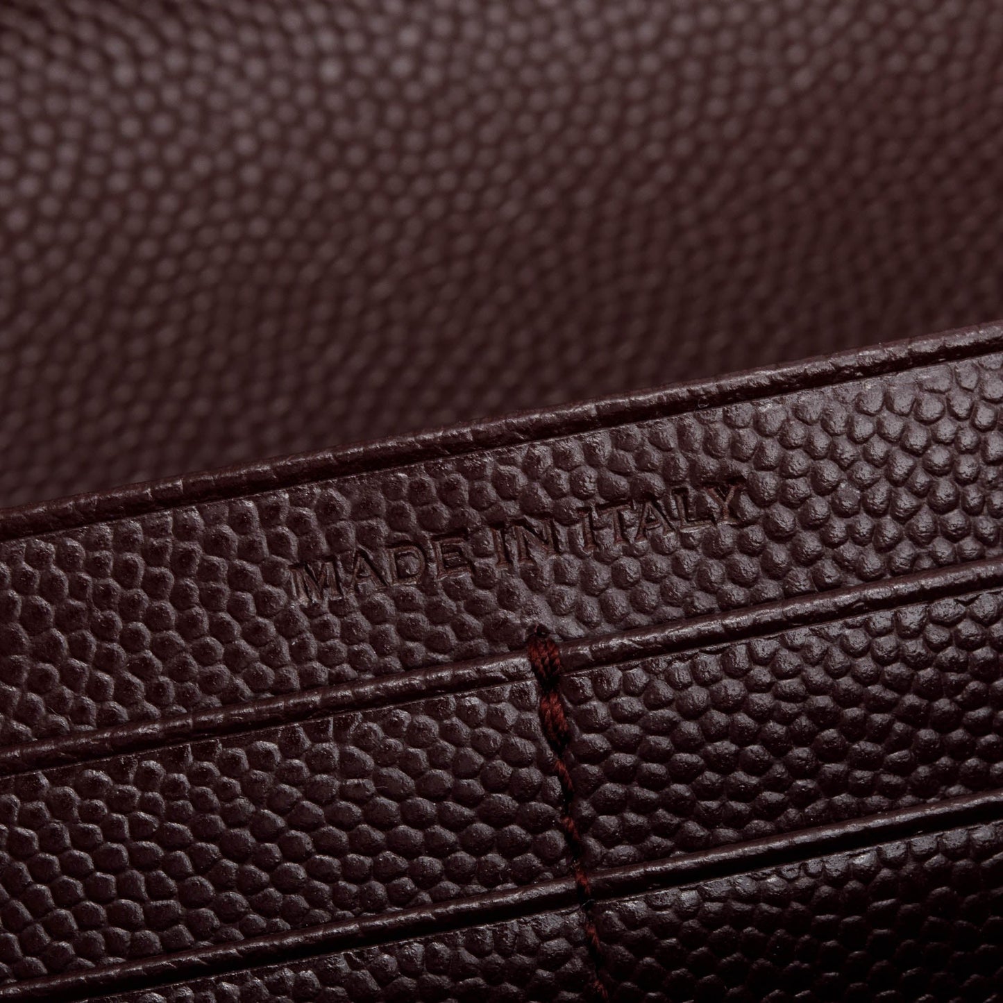 Saint Laurent Burgundy Grain De Poure Cassandre Matelasse Large Flap Wallet