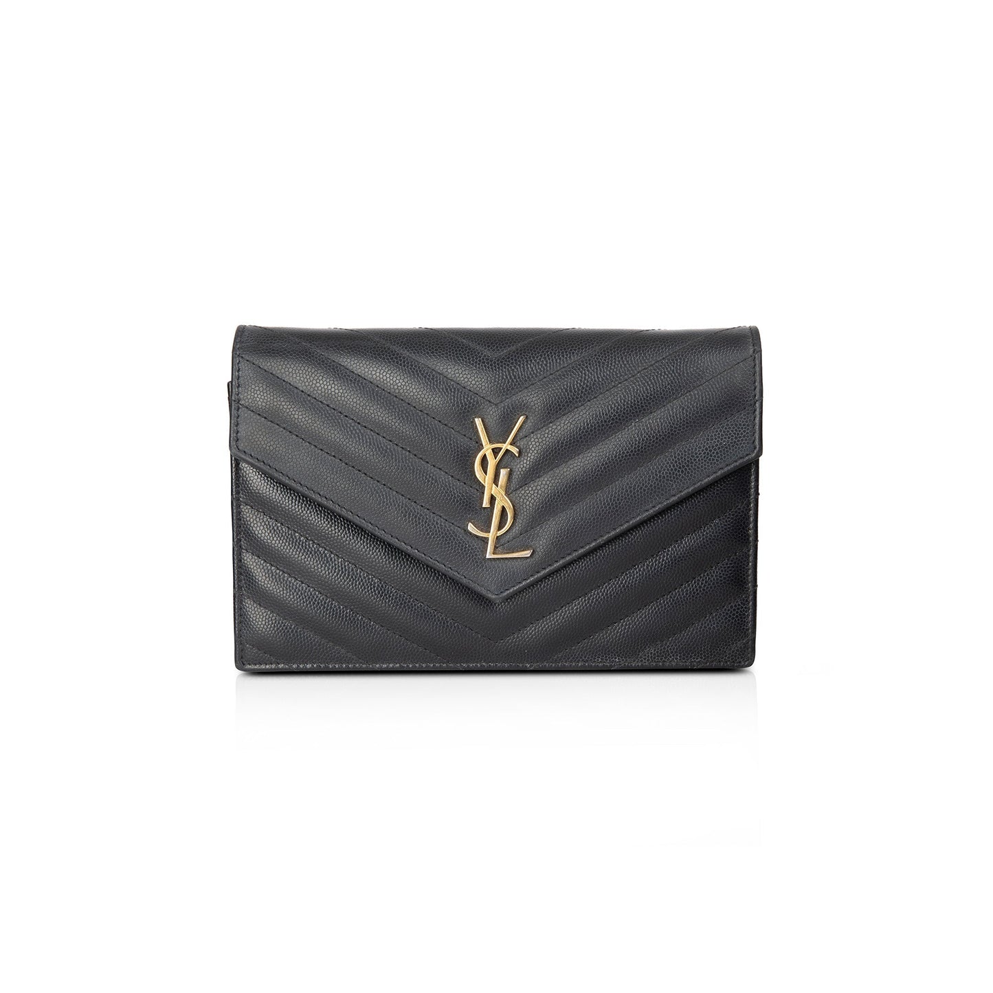Saint Laurent Cassandre Envelope Chain Wallet